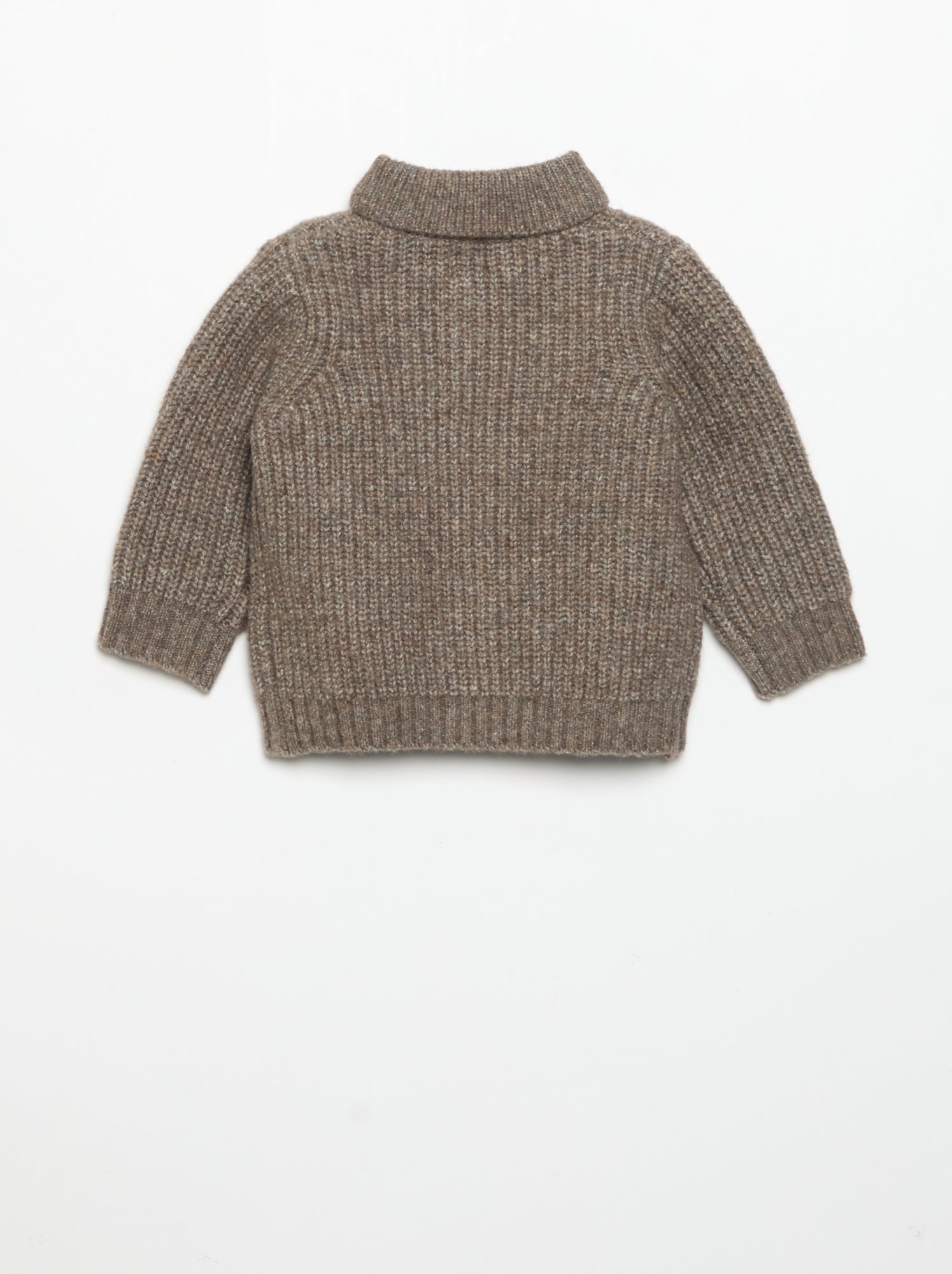 Gilet avec col châle - Marron