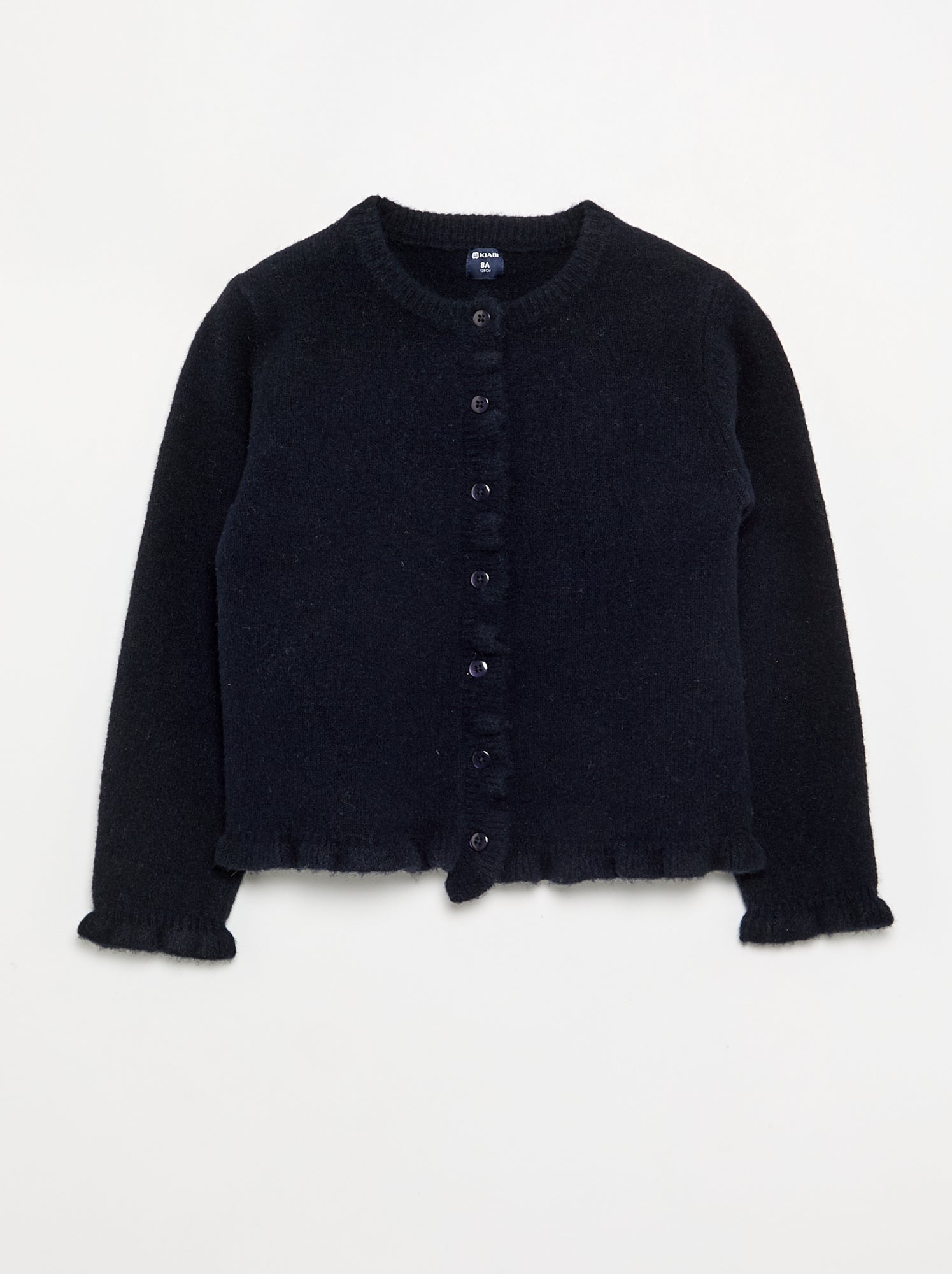 Gilet avec finitions froncées - Bleu