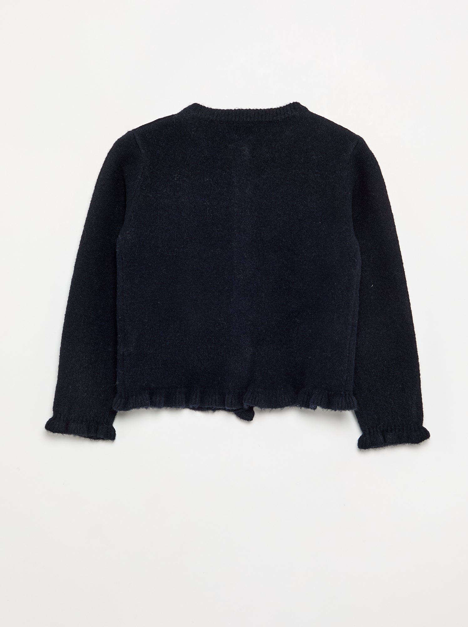 Gilet avec finitions froncées - Bleu