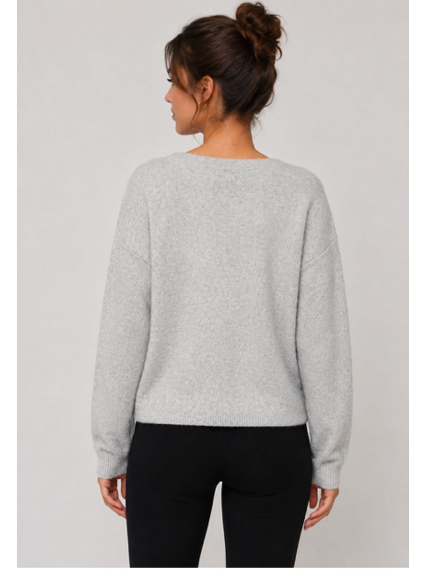 Gilet cardigan kebello - Gris