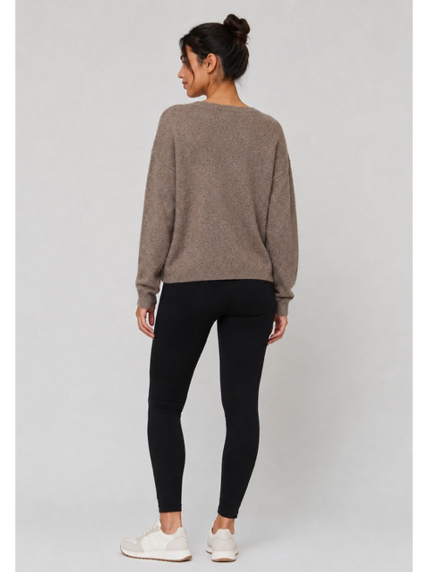 Gilet cardigan kebello - Marron