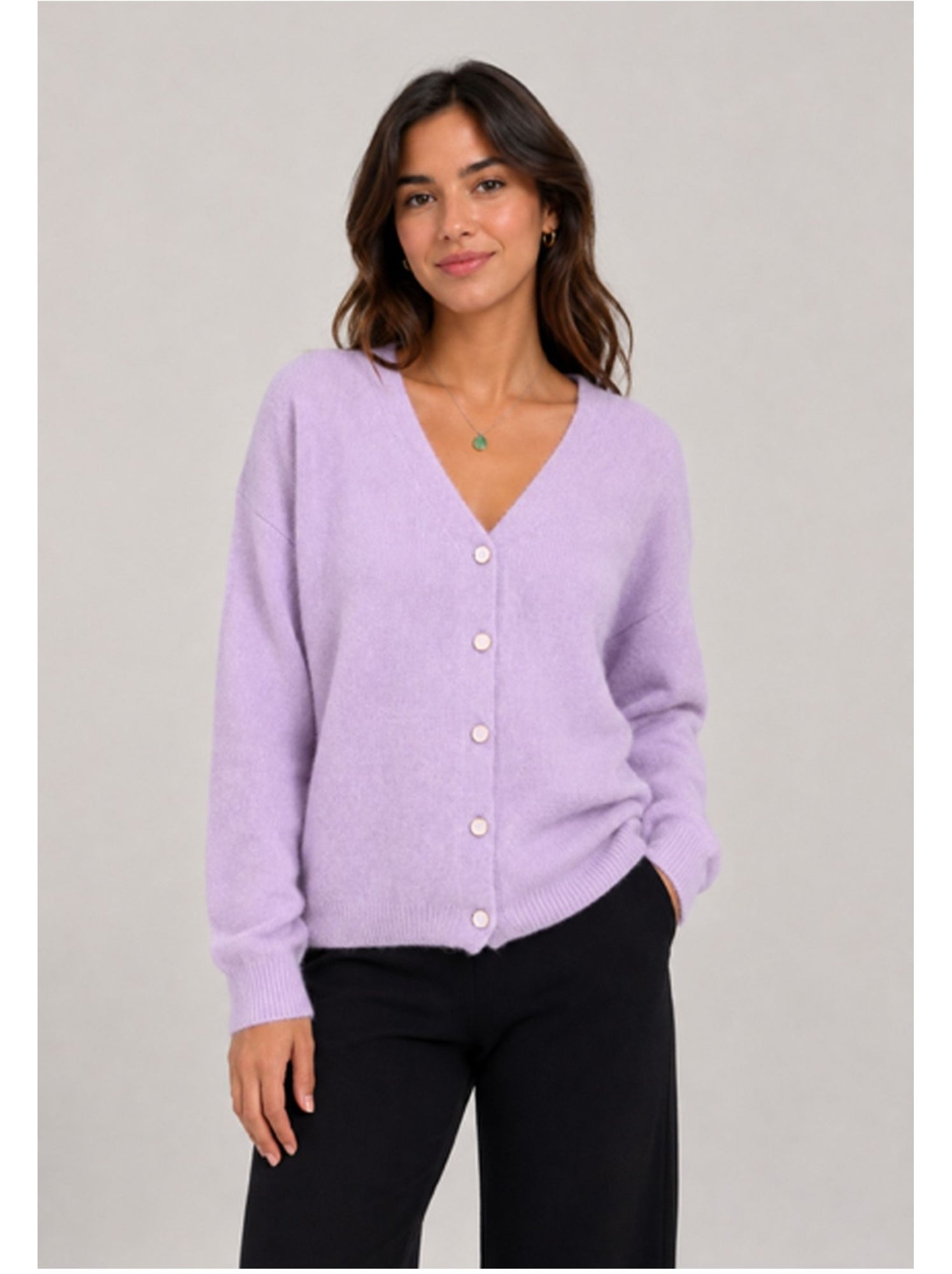 Gilet cardigan kebello - Violet