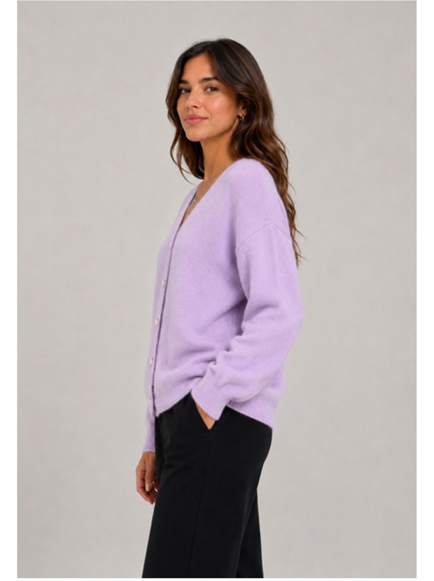 Gilet cardigan kebello - Violet
