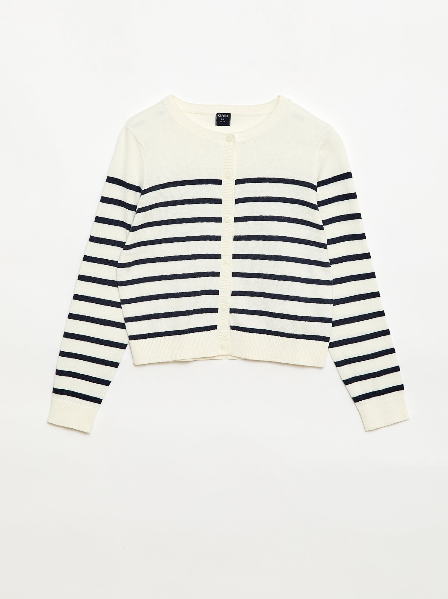 Gilet col rond léger uni - Bleu