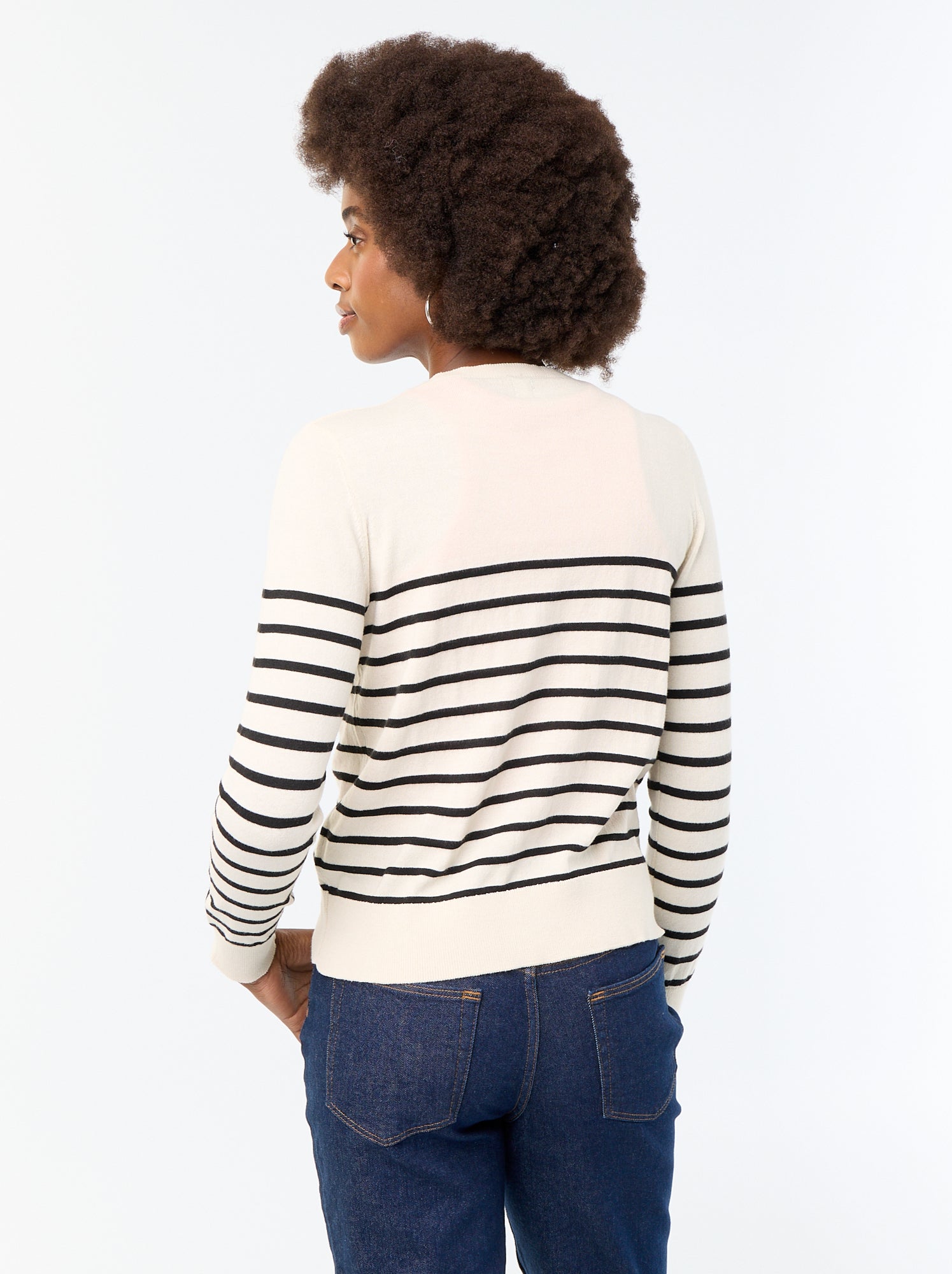 Gilet col rond uni - Beige (EYY71_9)