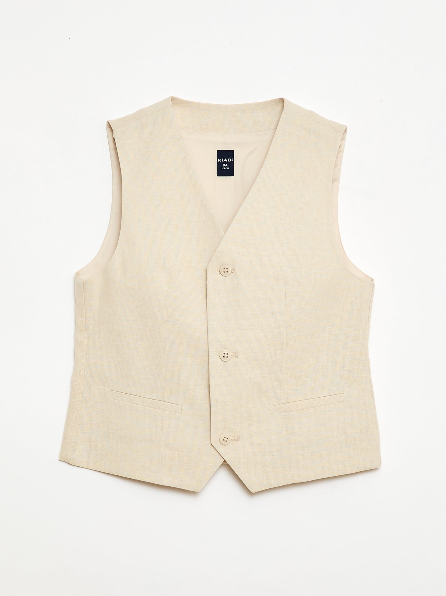 Gilet de costume sans manches - Beige