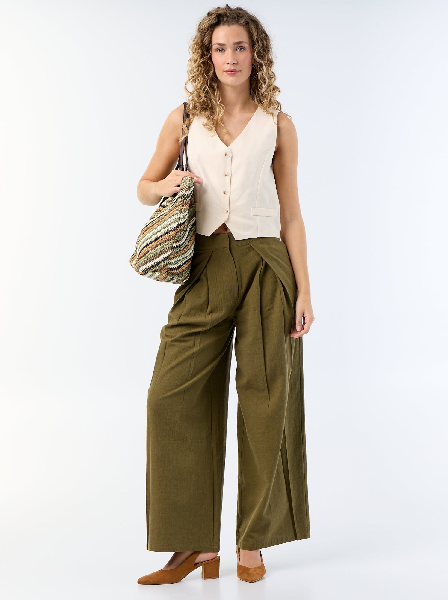 Gilet de costume sans manches - Beige