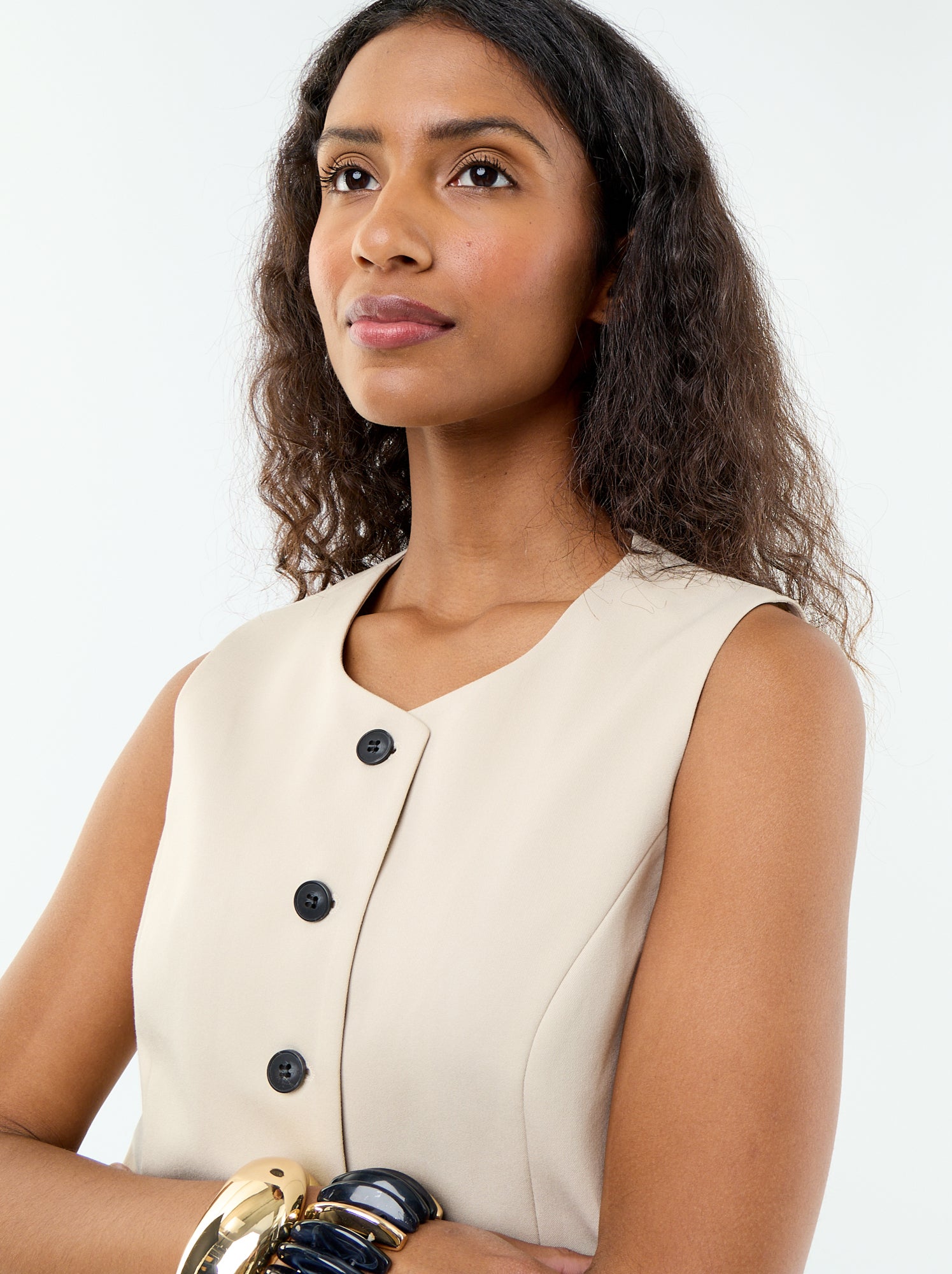 Gilet de costume sans manches uni - Gris