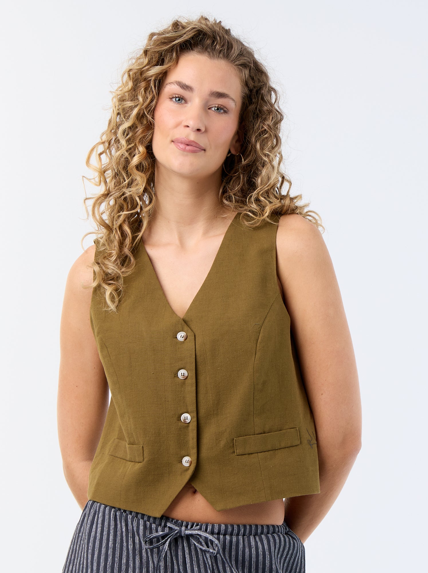 Gilet de costume sans manches - Vert