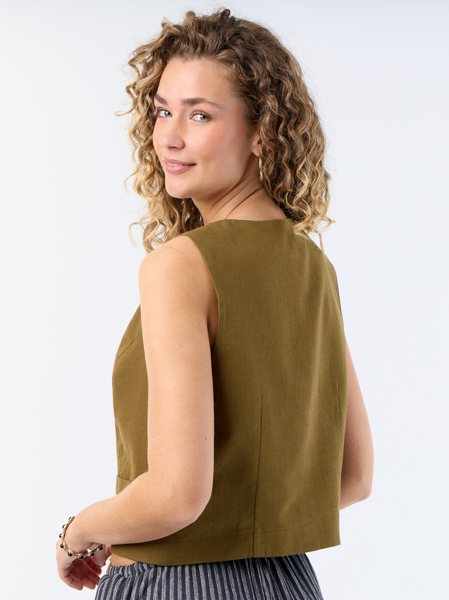 Gilet de costume sans manches - Vert