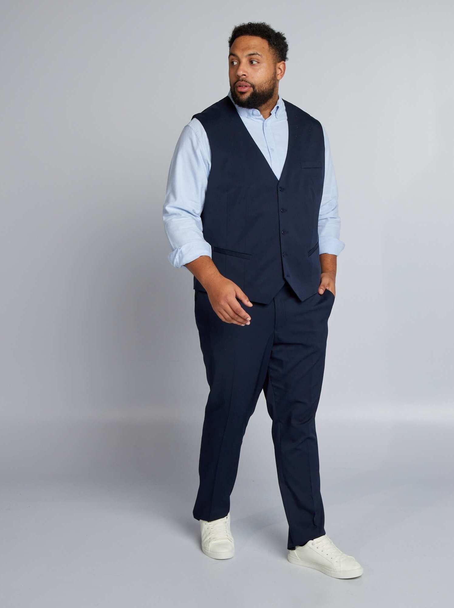 Gilet de costume slim - Marine