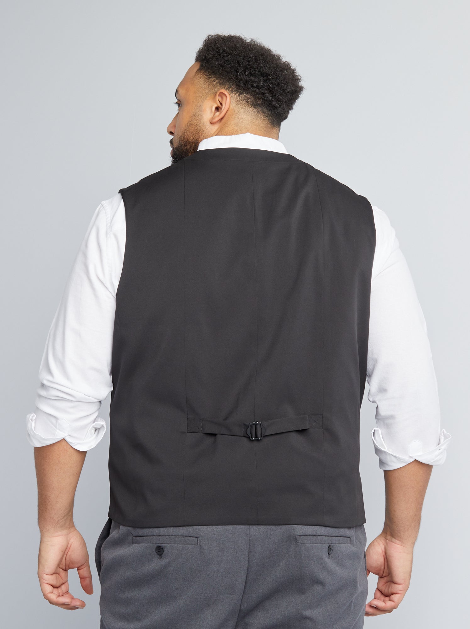 Gilet de costume slim - noir
