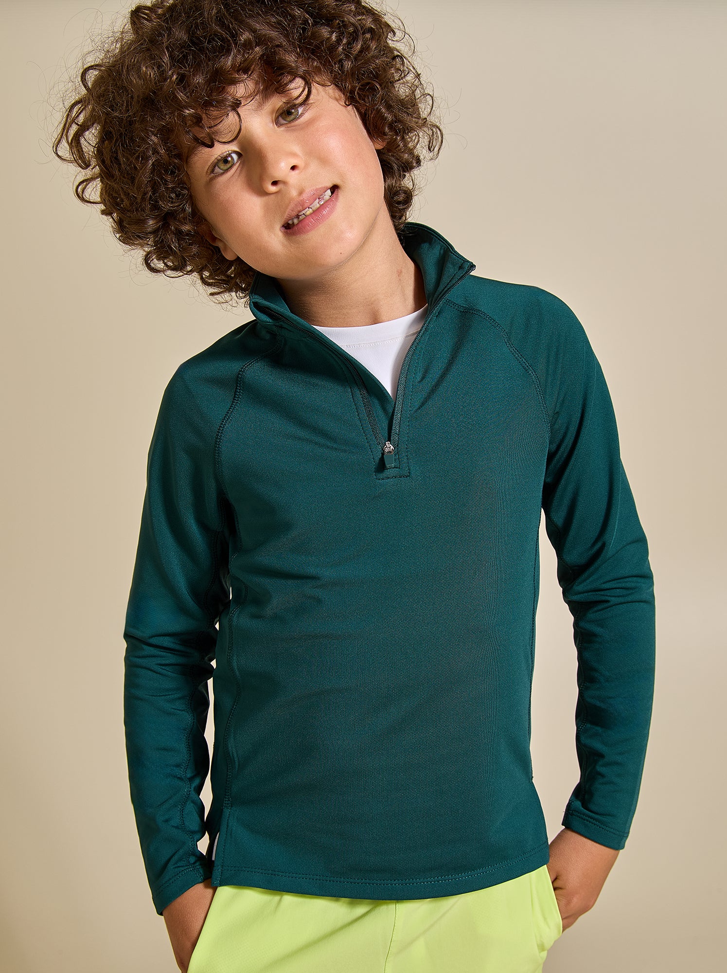 Gilet de sport col camionneur - (ekstract) - Vert