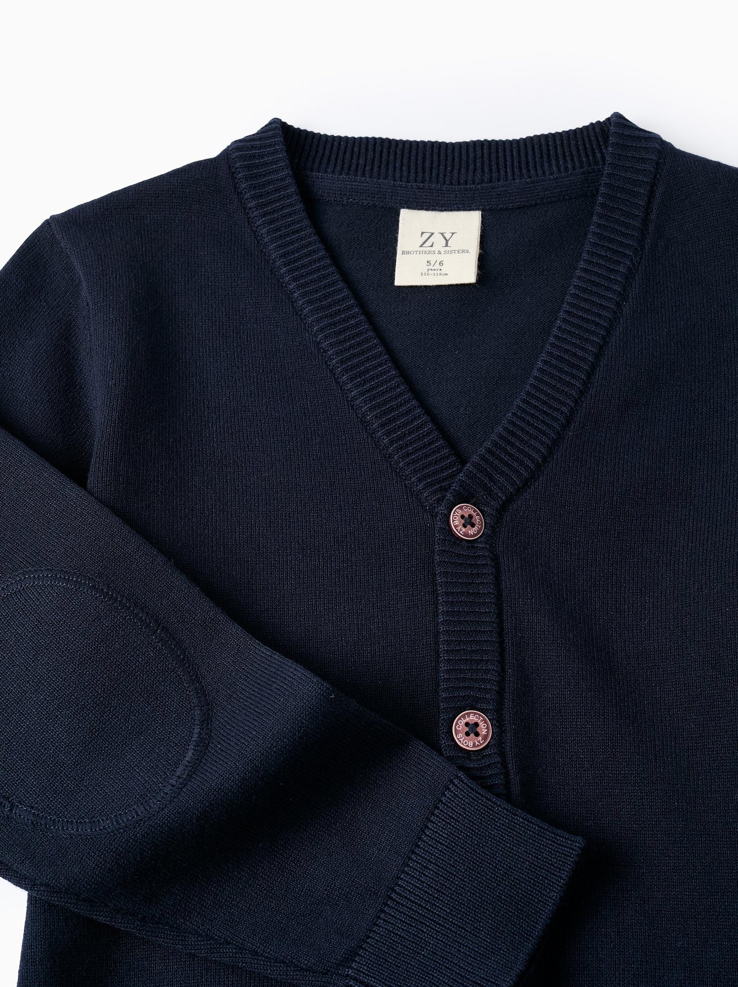 Gilet en maille brothers & sisters - Bleu foncé