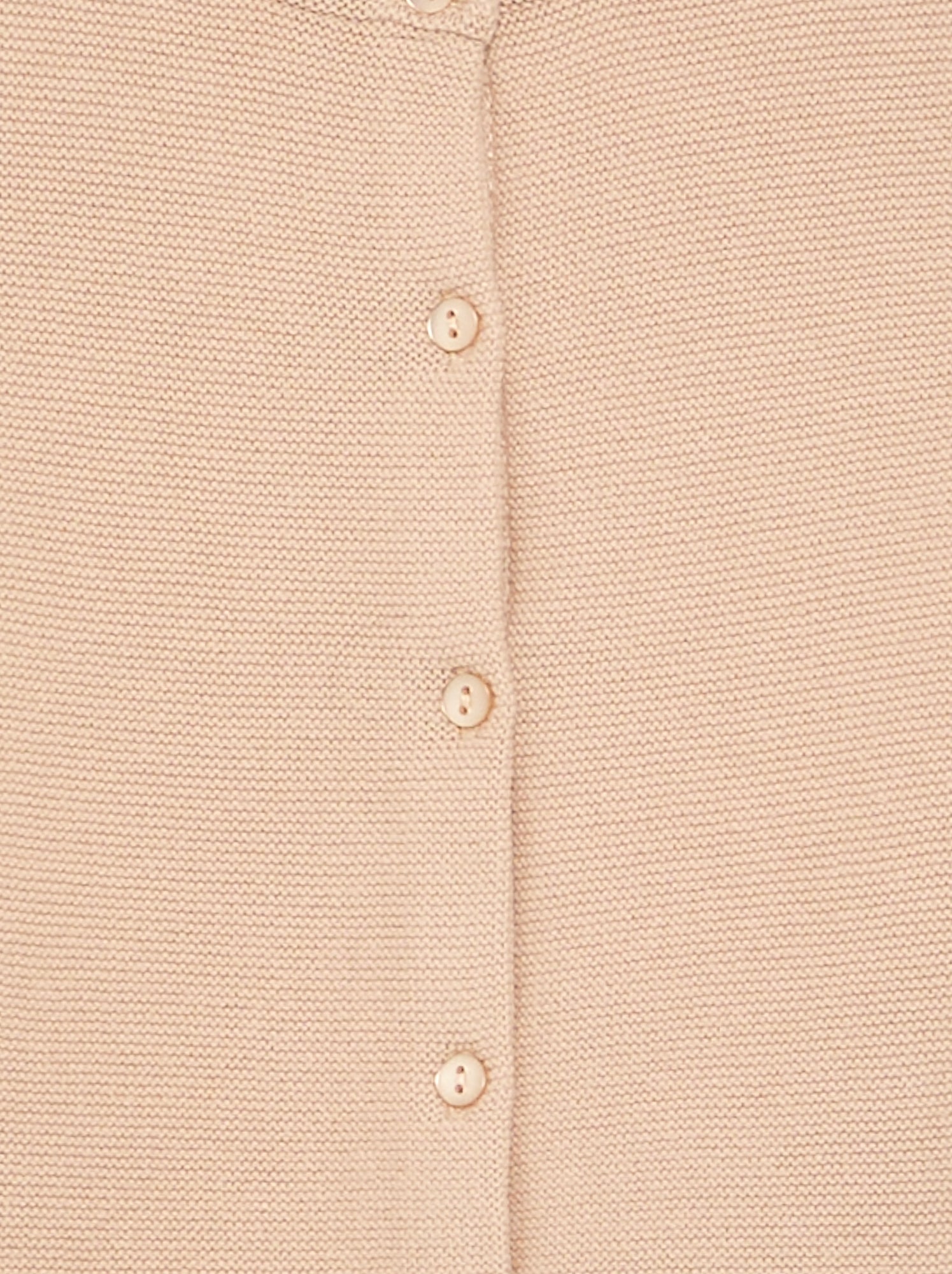 Gilet en maille fine jauge uni - Beige