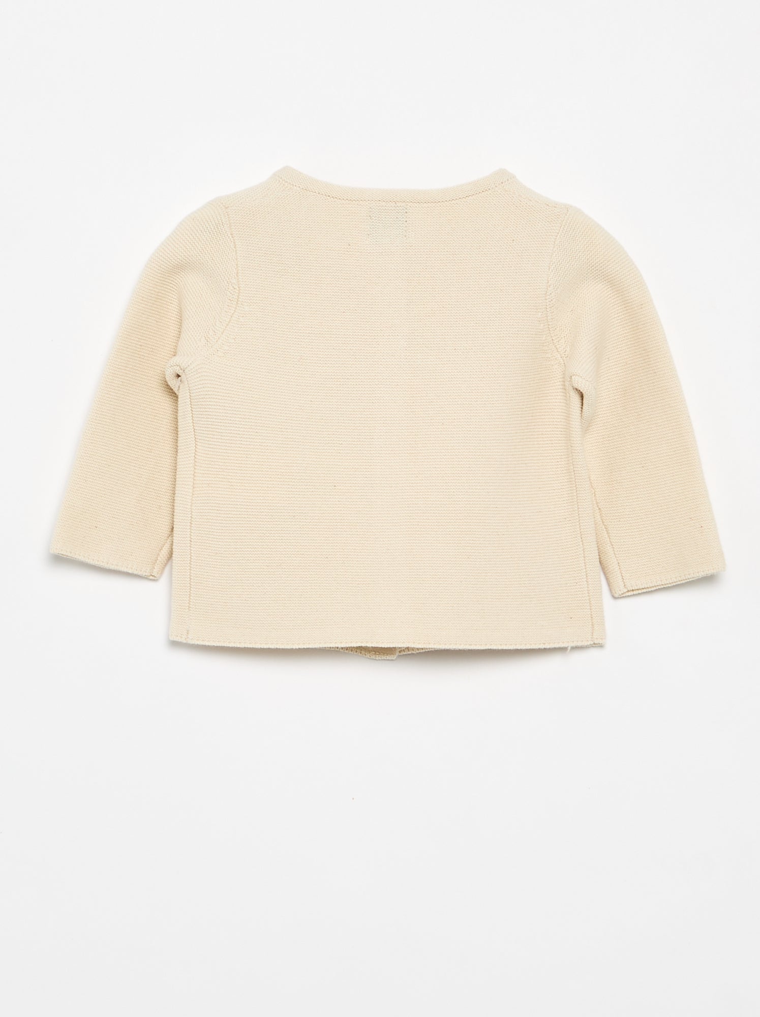 Gilet en maille fine jauge uni - Blanc