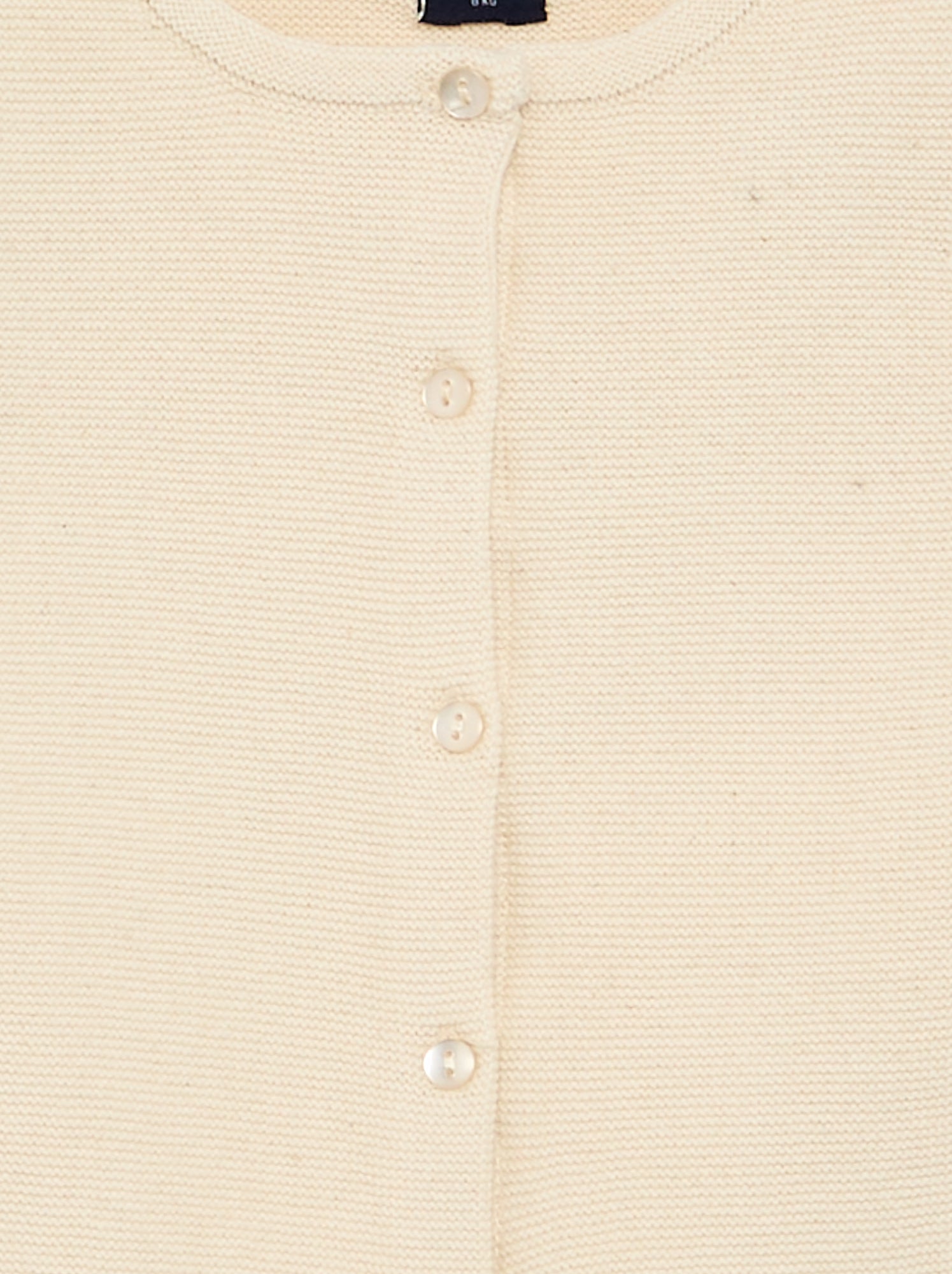 Gilet en maille fine jauge uni - Blanc