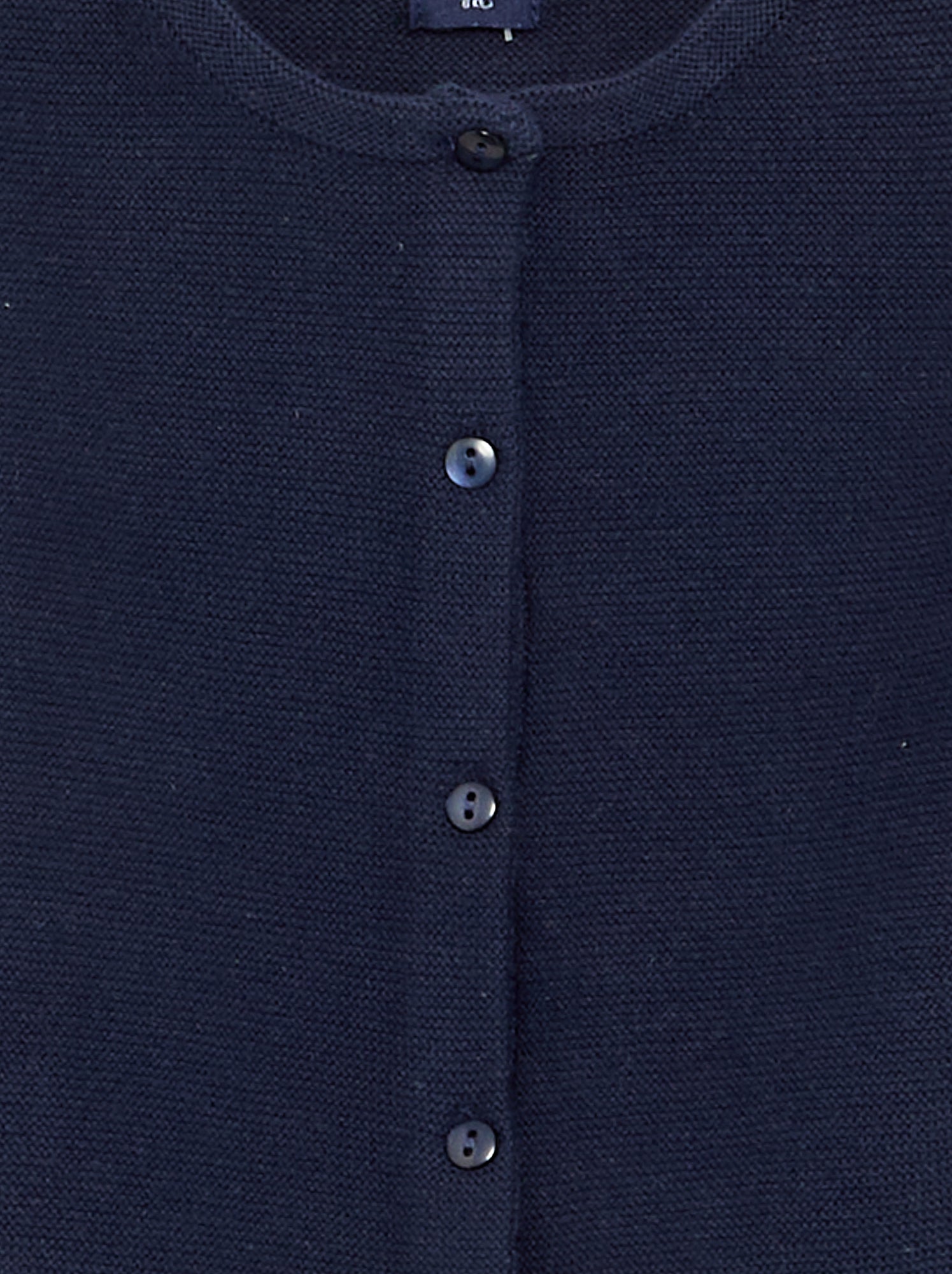 Gilet en maille fine jauge uni - Bleu