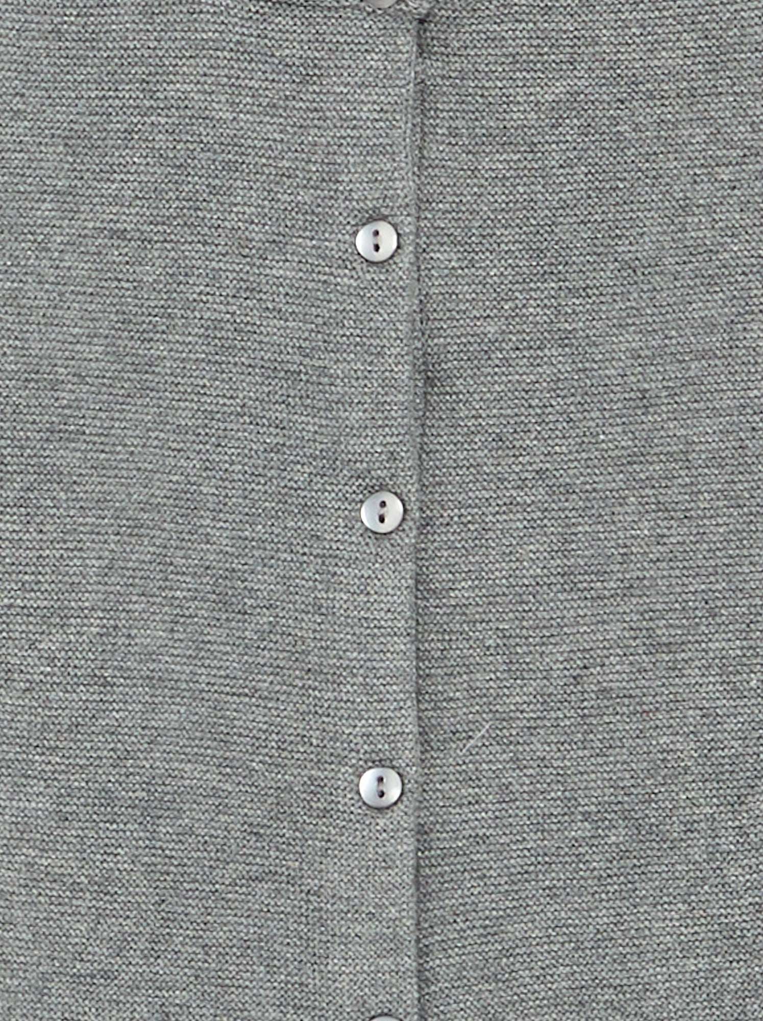 Gilet en maille fine jauge uni - Gris