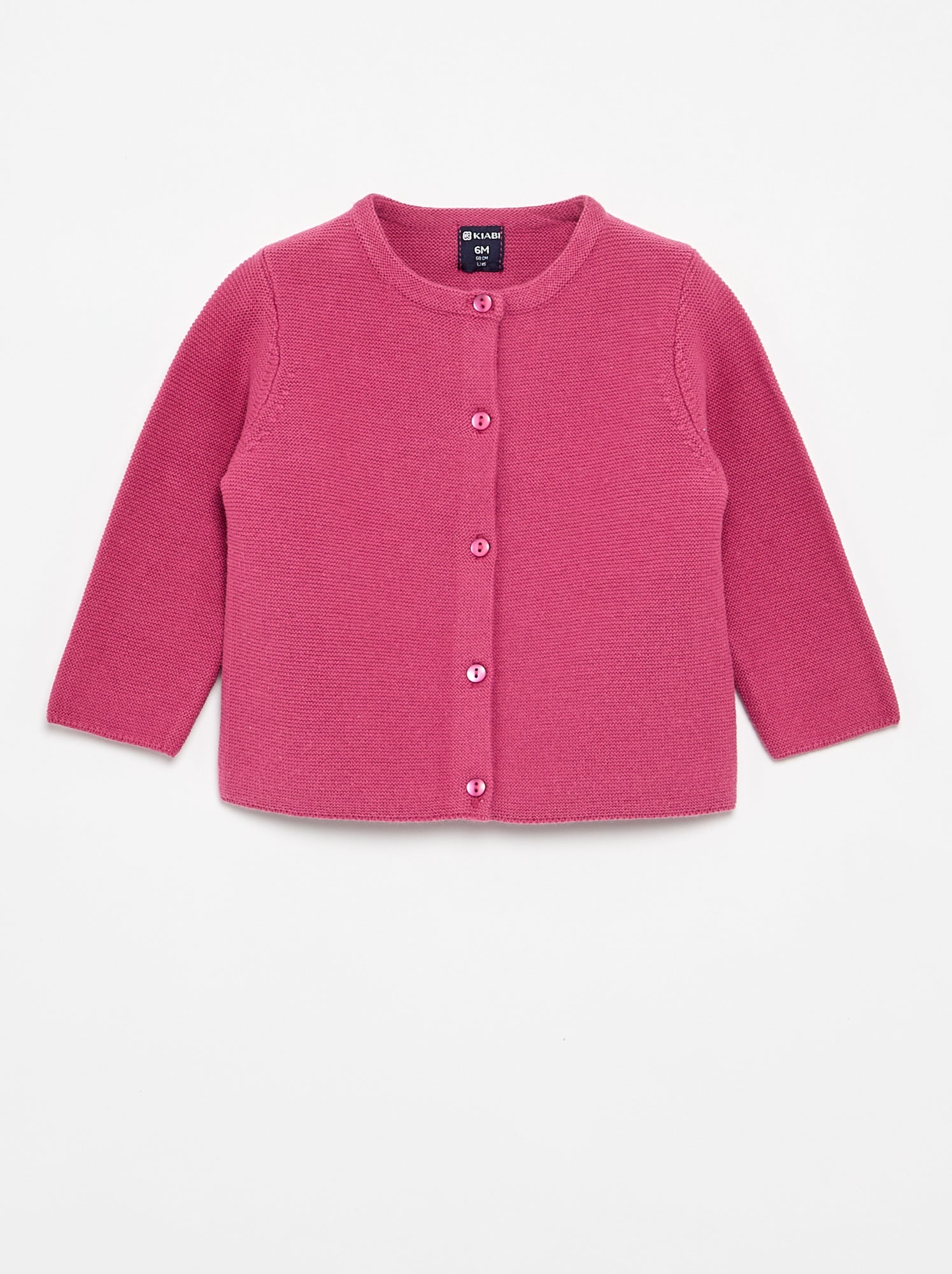 Gilet en maille fine jauge uni - Violet