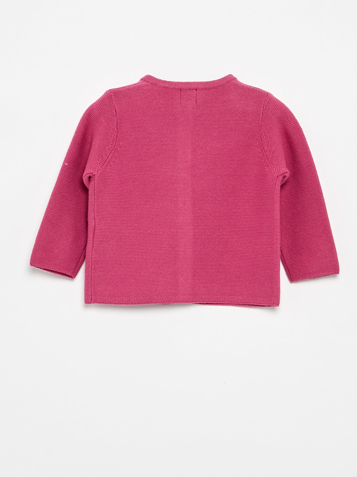 Gilet en maille fine jauge uni - Violet