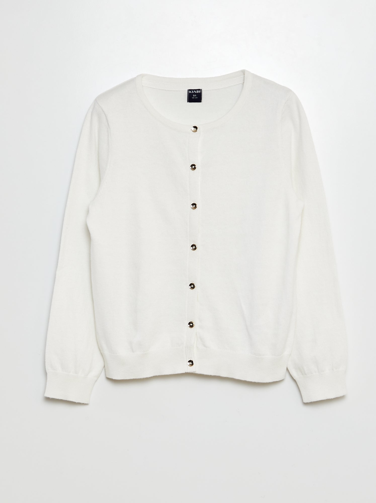 Gilet en maille unie - Blanc