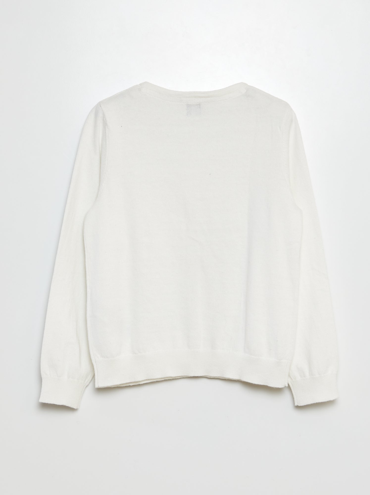 Gilet en maille unie - Blanc