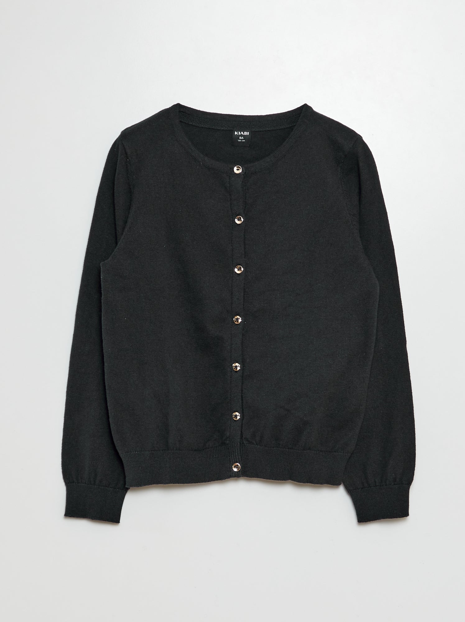Gilet en maille unie - Noir
