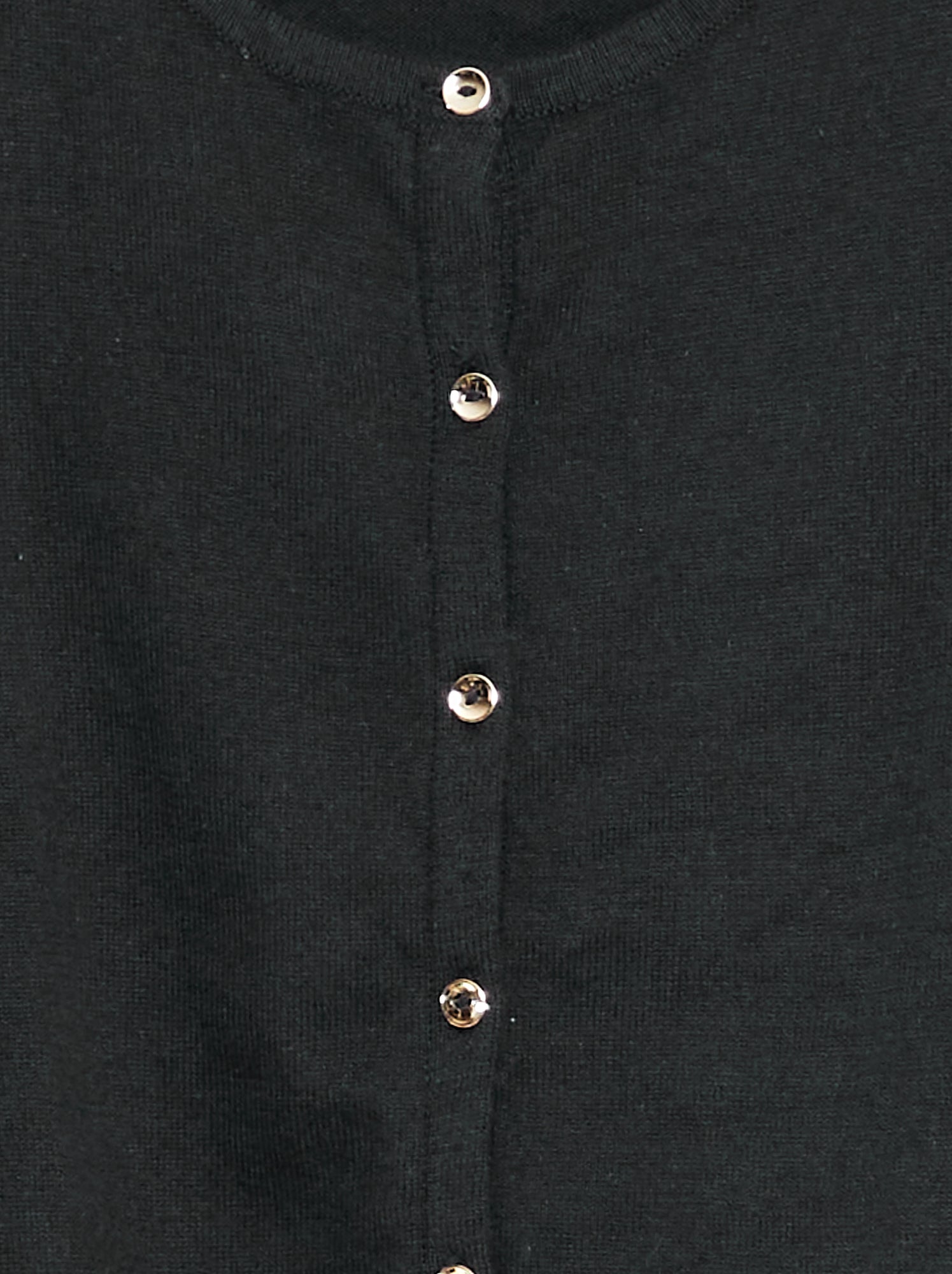 Gilet en maille unie - Noir