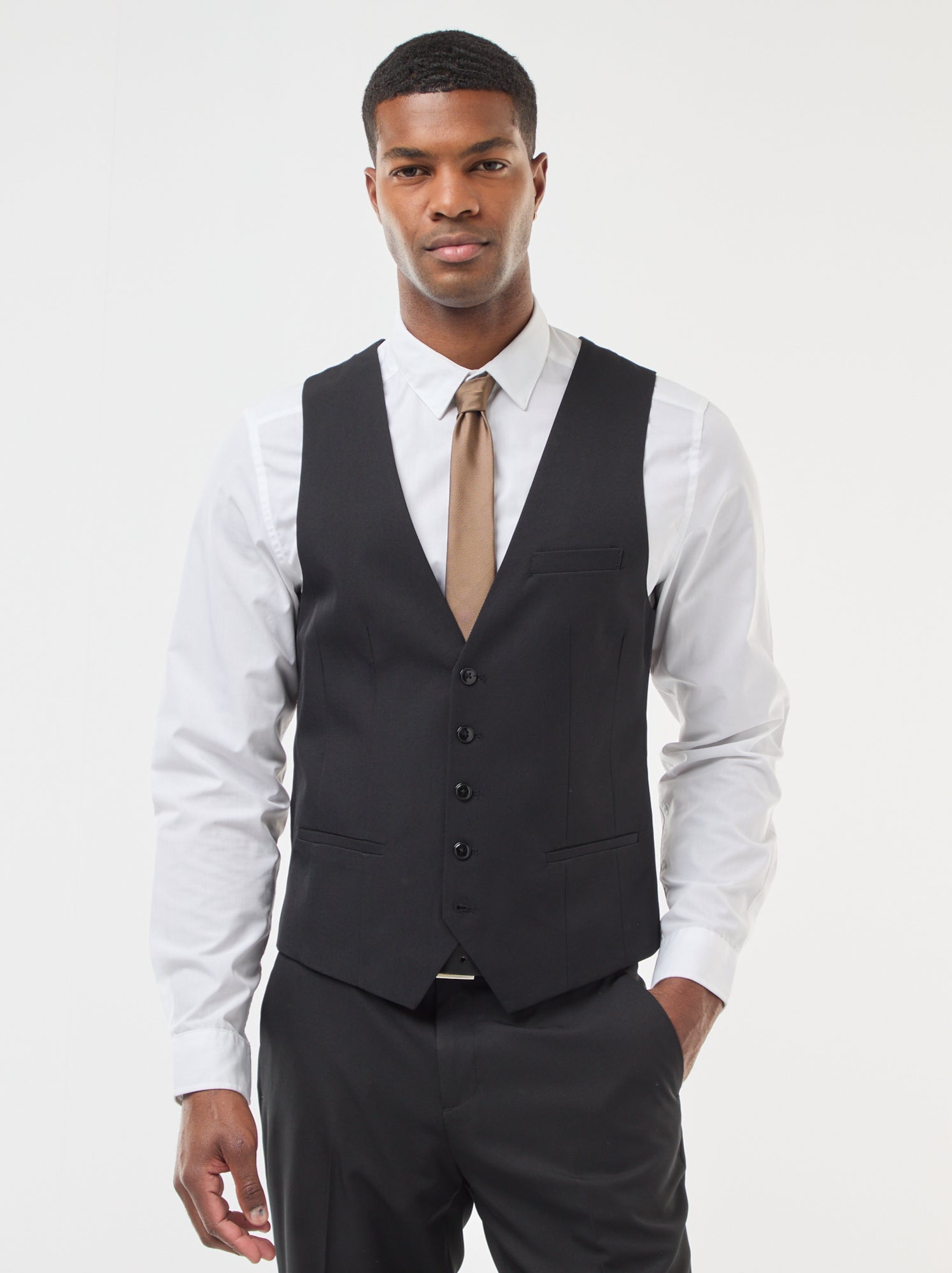 Gilet 'garçon de café' - noir