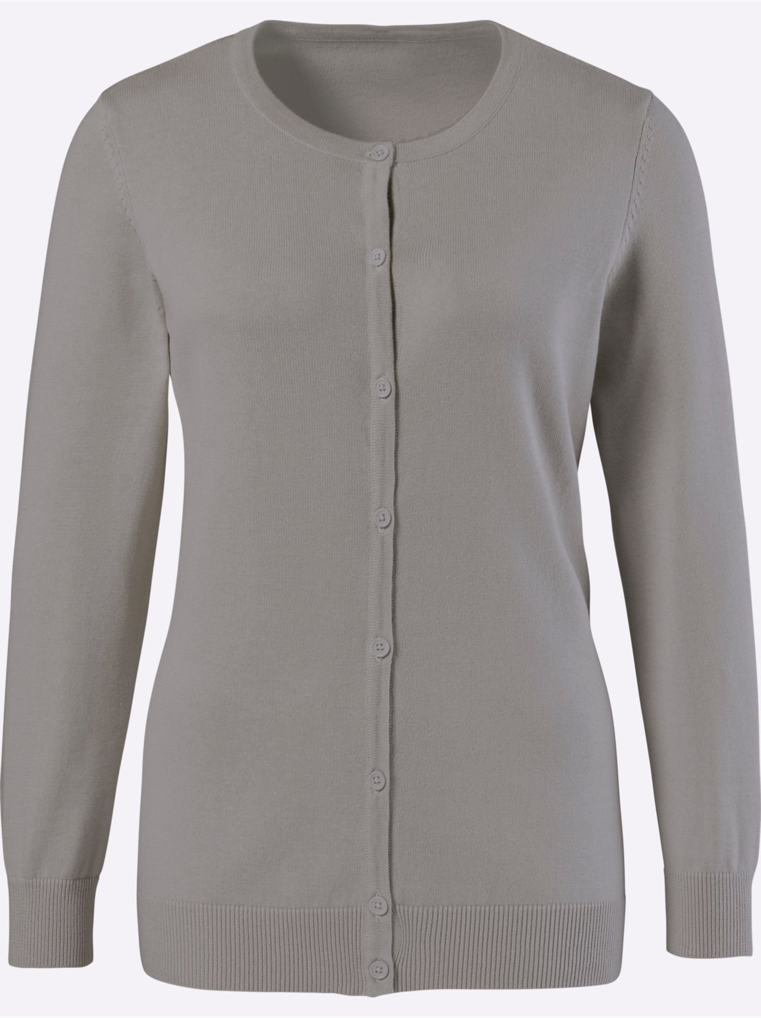 Gilet pur coton - taille standard - moda vilona - Gris foncé