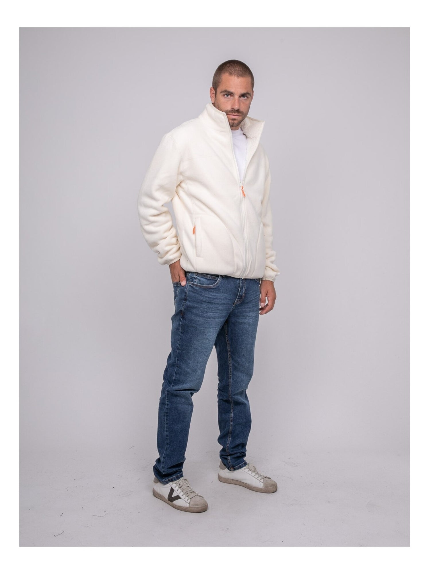 Gilet réversible WOGAMO - Ecru