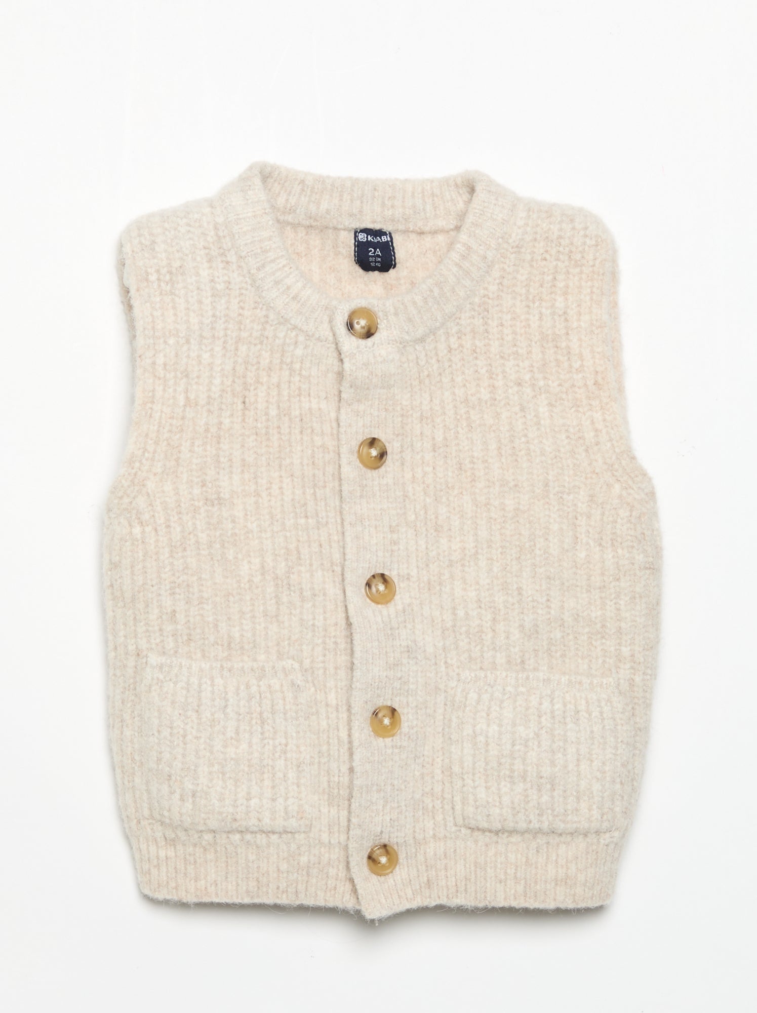 Gilet sans manches avec poches - Beige