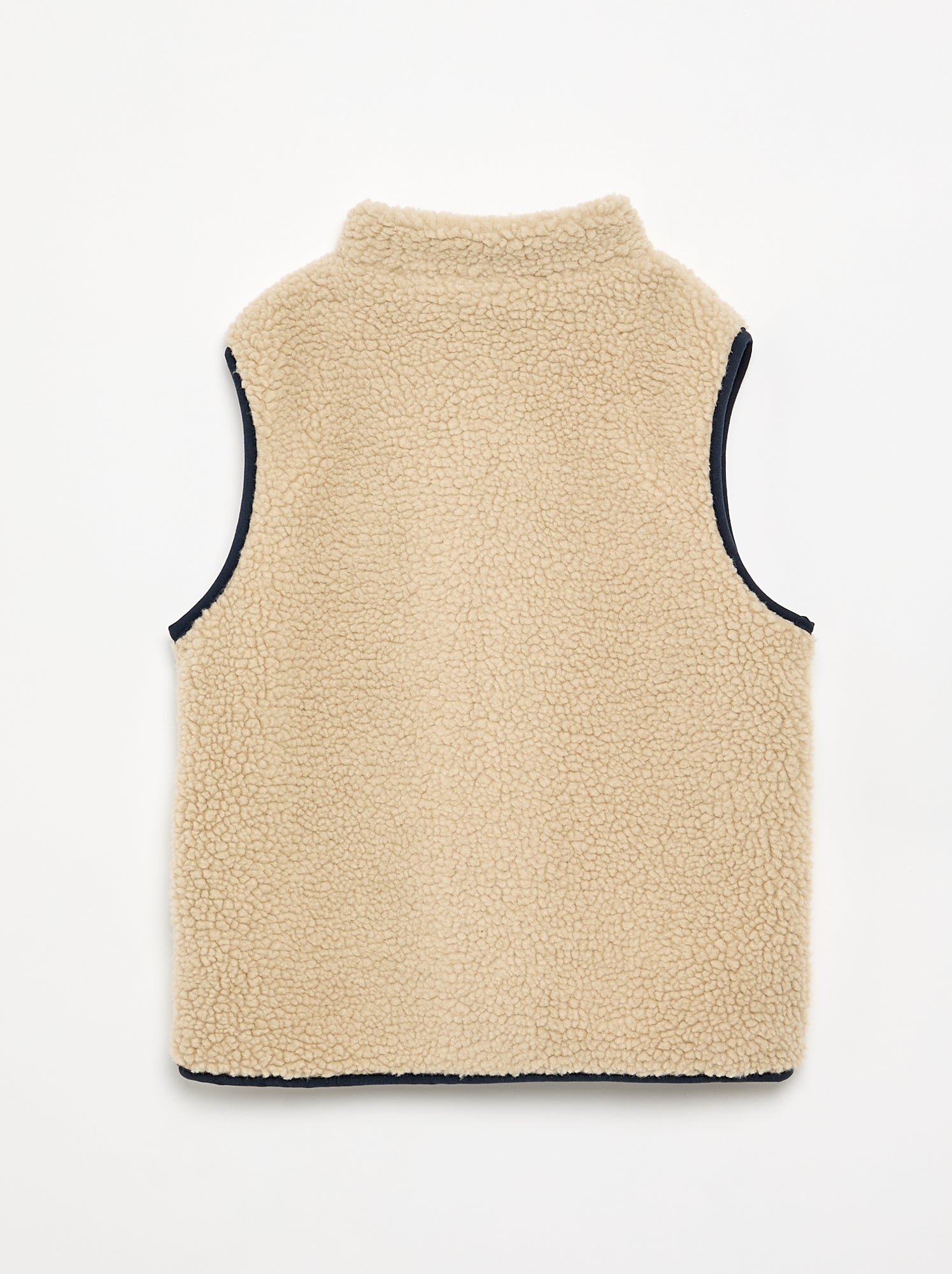 Gilet sans manches effet moutonné - Blanc