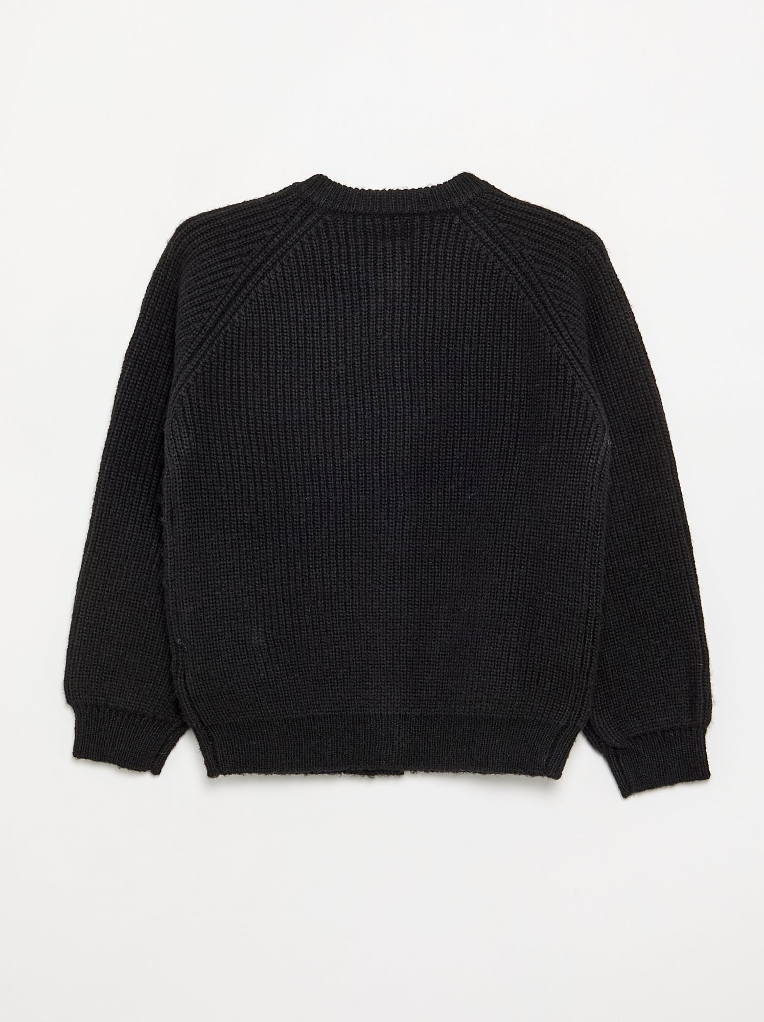 Gilet uni à manches longues - Noir
