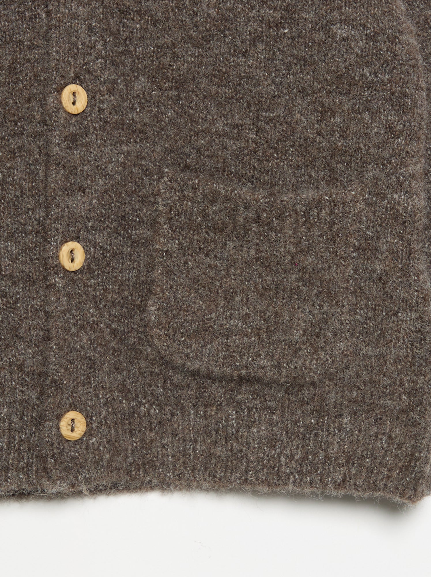 Gilet uni avec col en V - Taupe