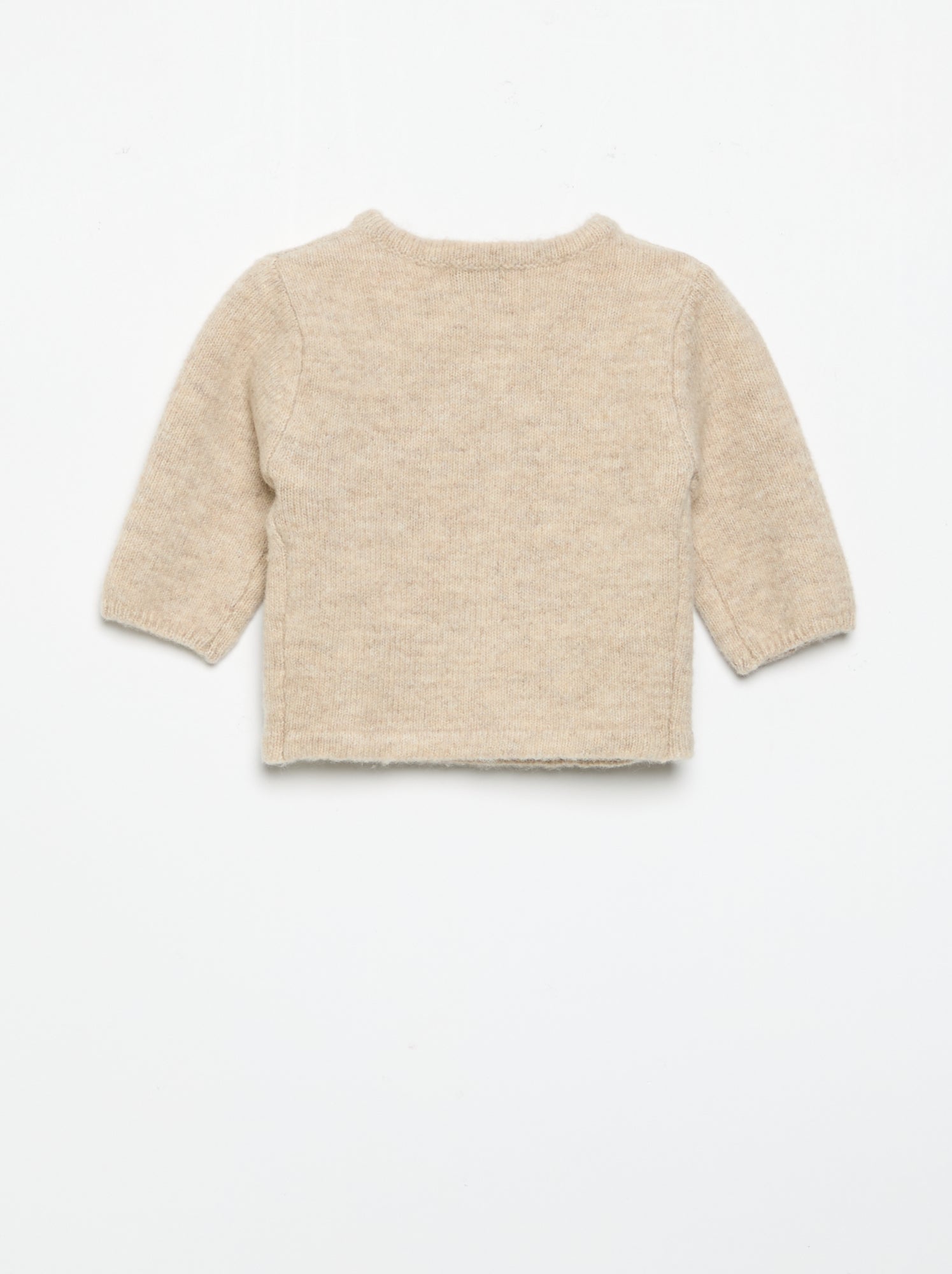 Gilet uni forme cache-cœur - Beige