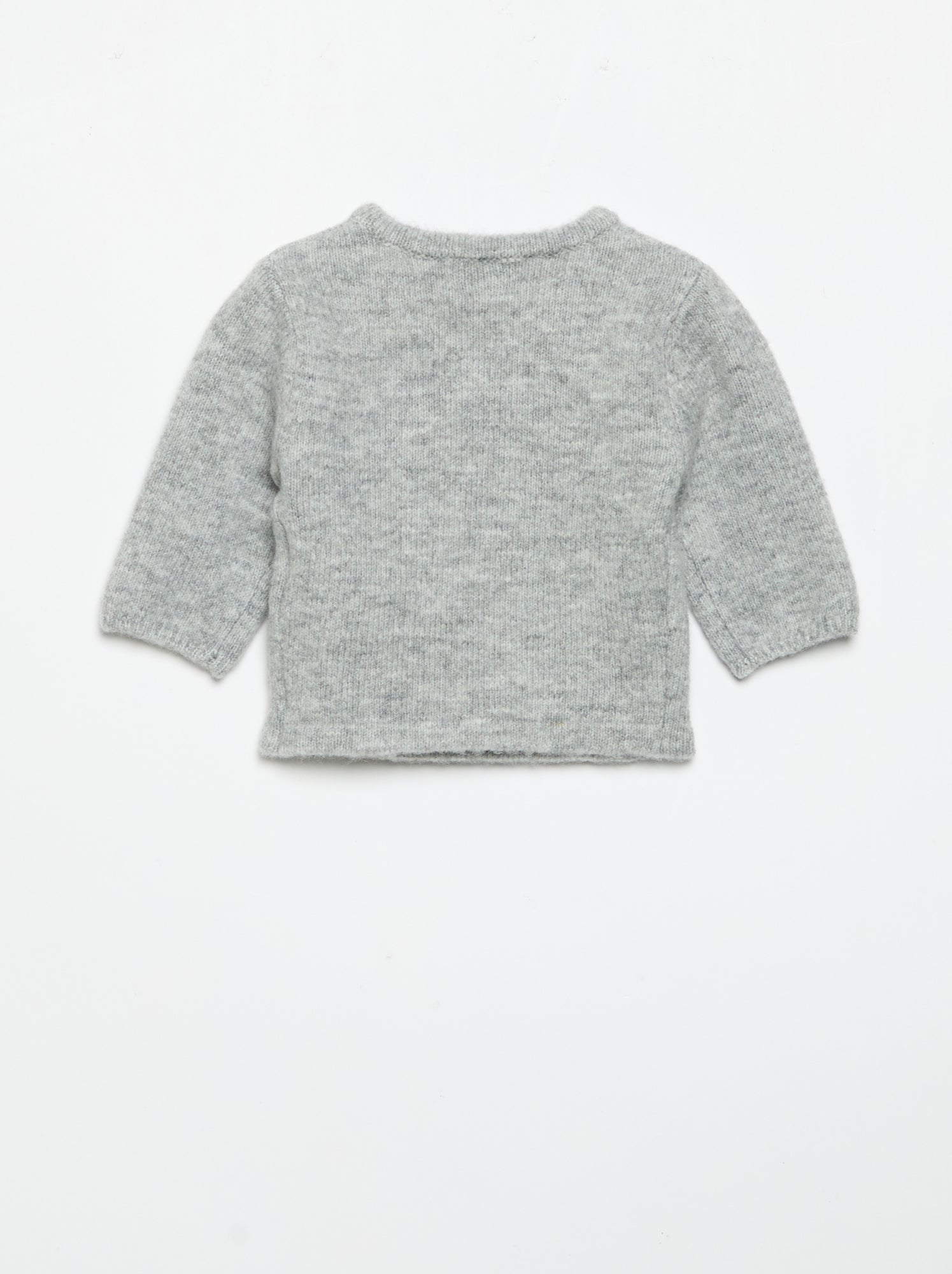 Gilet uni forme cache-cœur - Gris