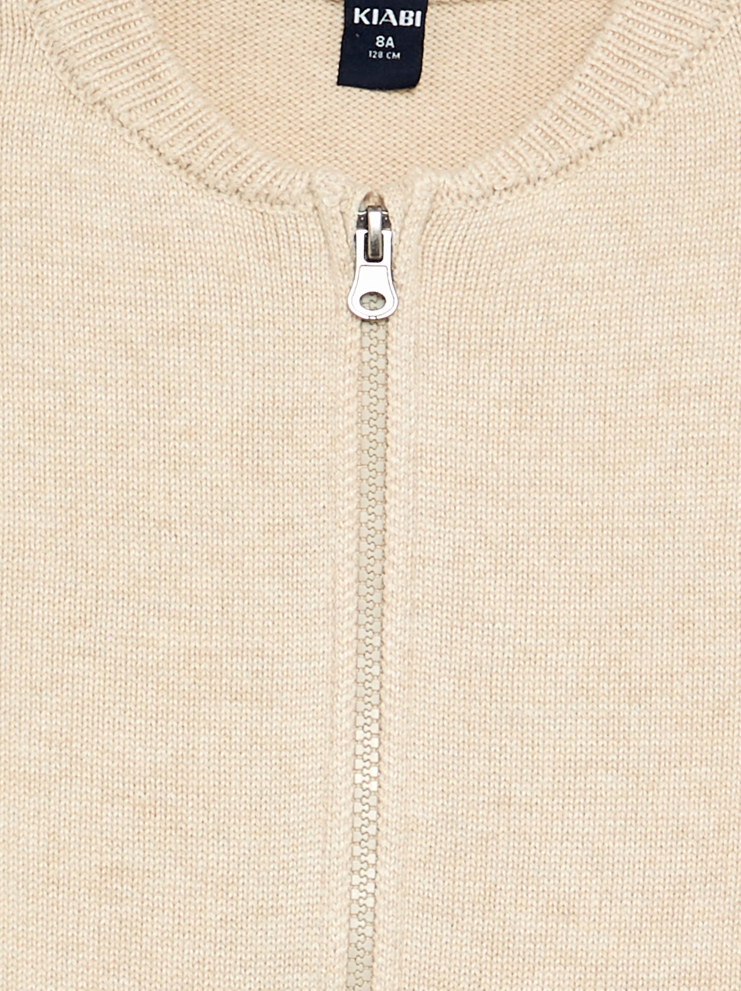 Gilet zippé - collection facile à enfiler - Beige