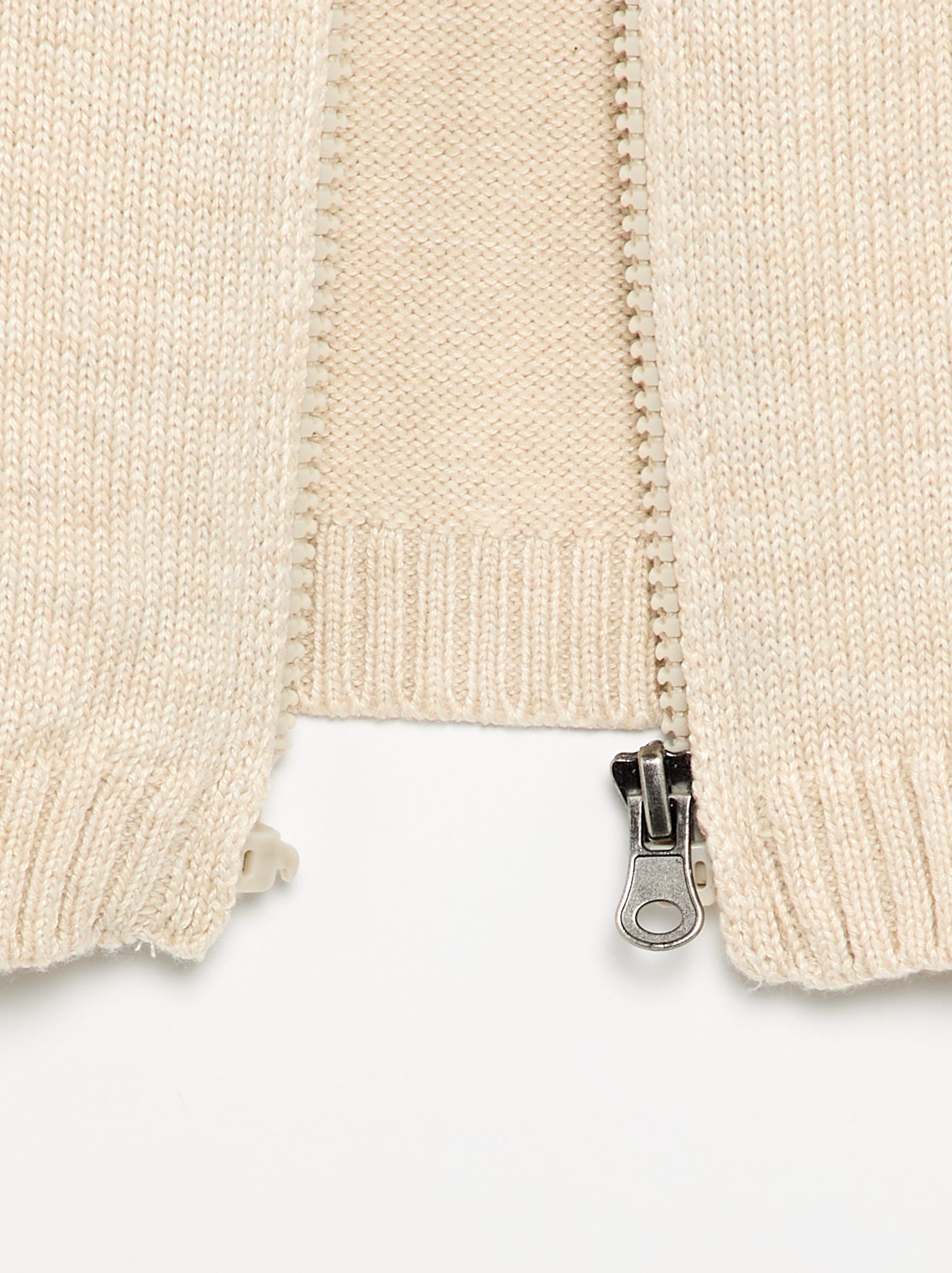 Gilet zippé - collection facile à enfiler - Beige