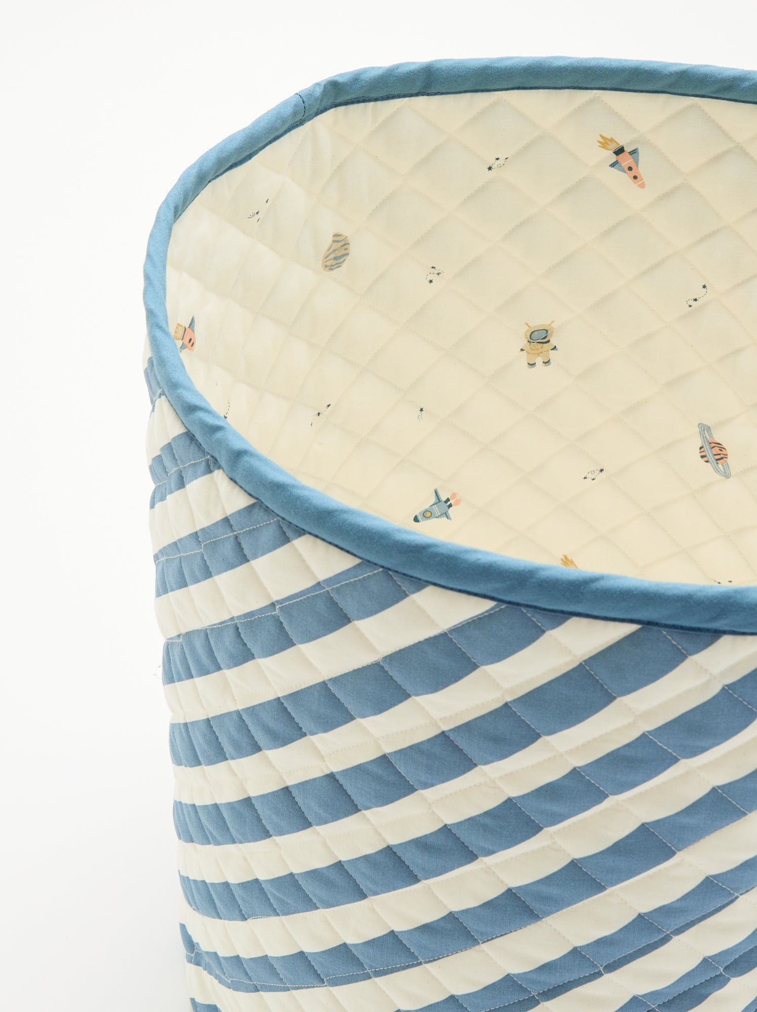 Grand panier de rangement - Bleu