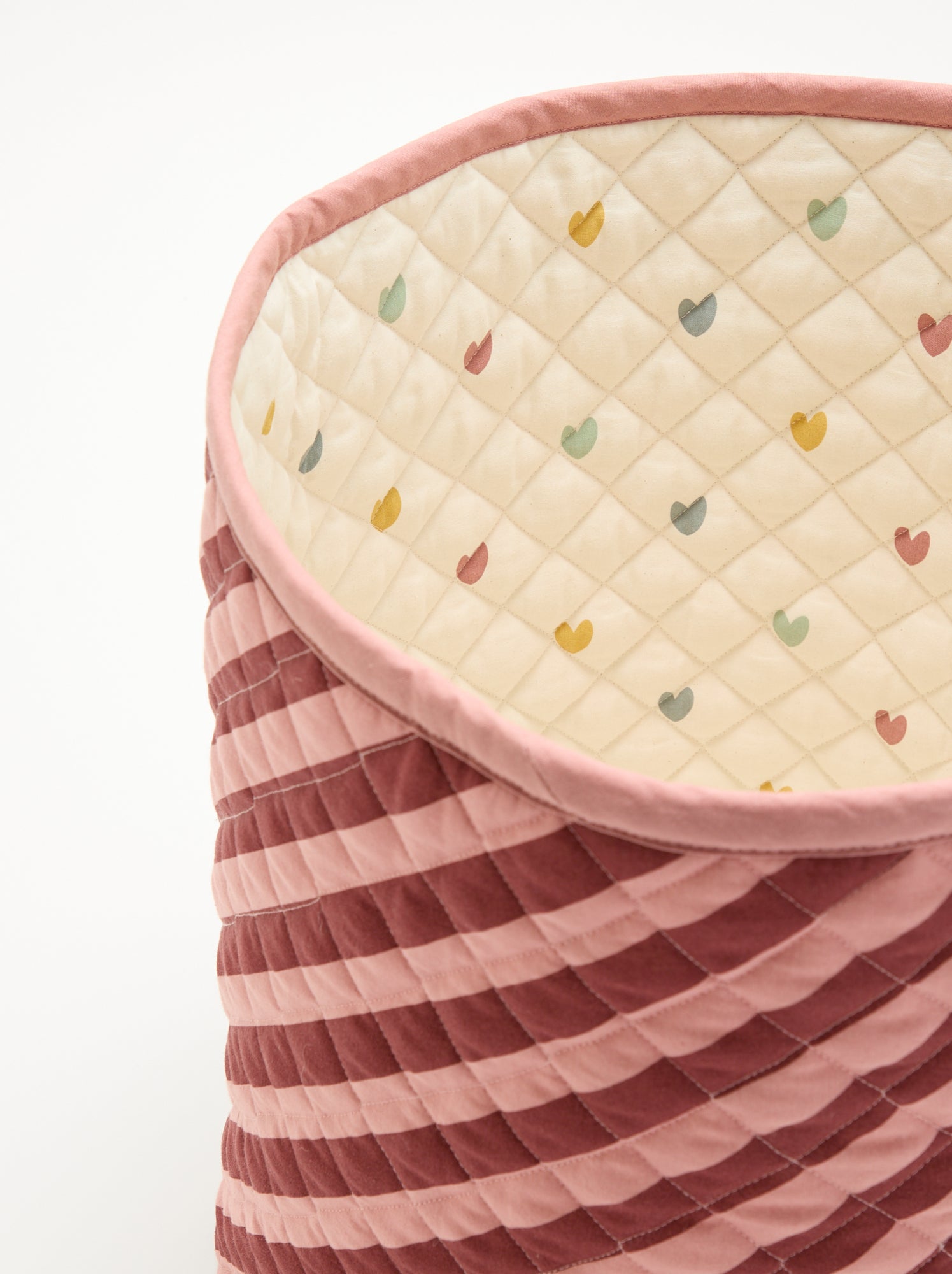 Grand panier de rangement - Rose