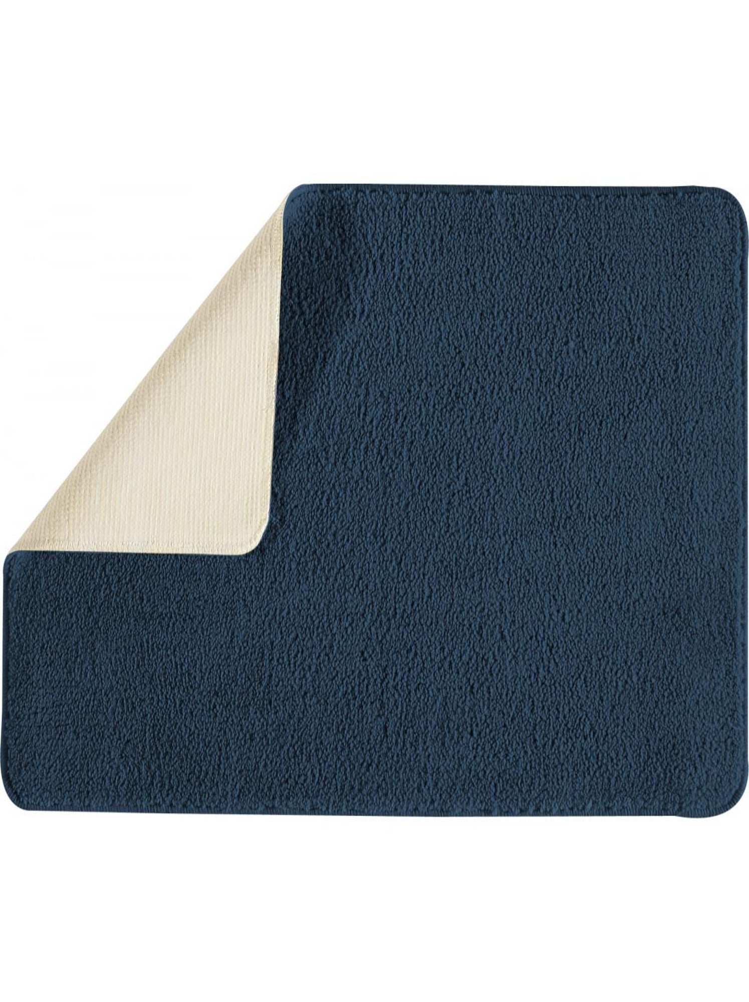 Guy levasseur - tapis de bain uni 50x80 en polyester - Bleu marine