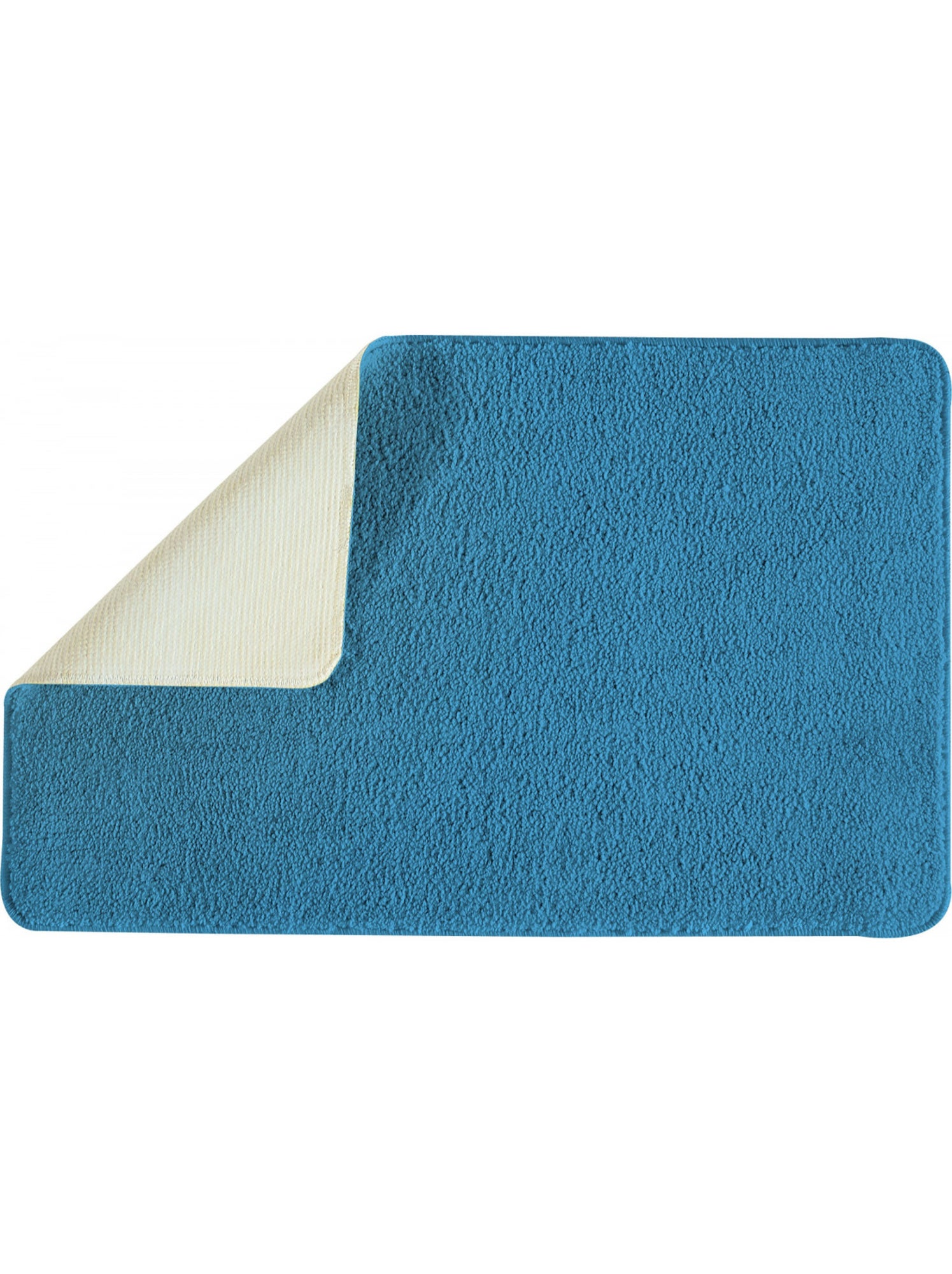 Guy levasseur - tapis de bain uni 50x80 en polyester - Bleu méditerranée