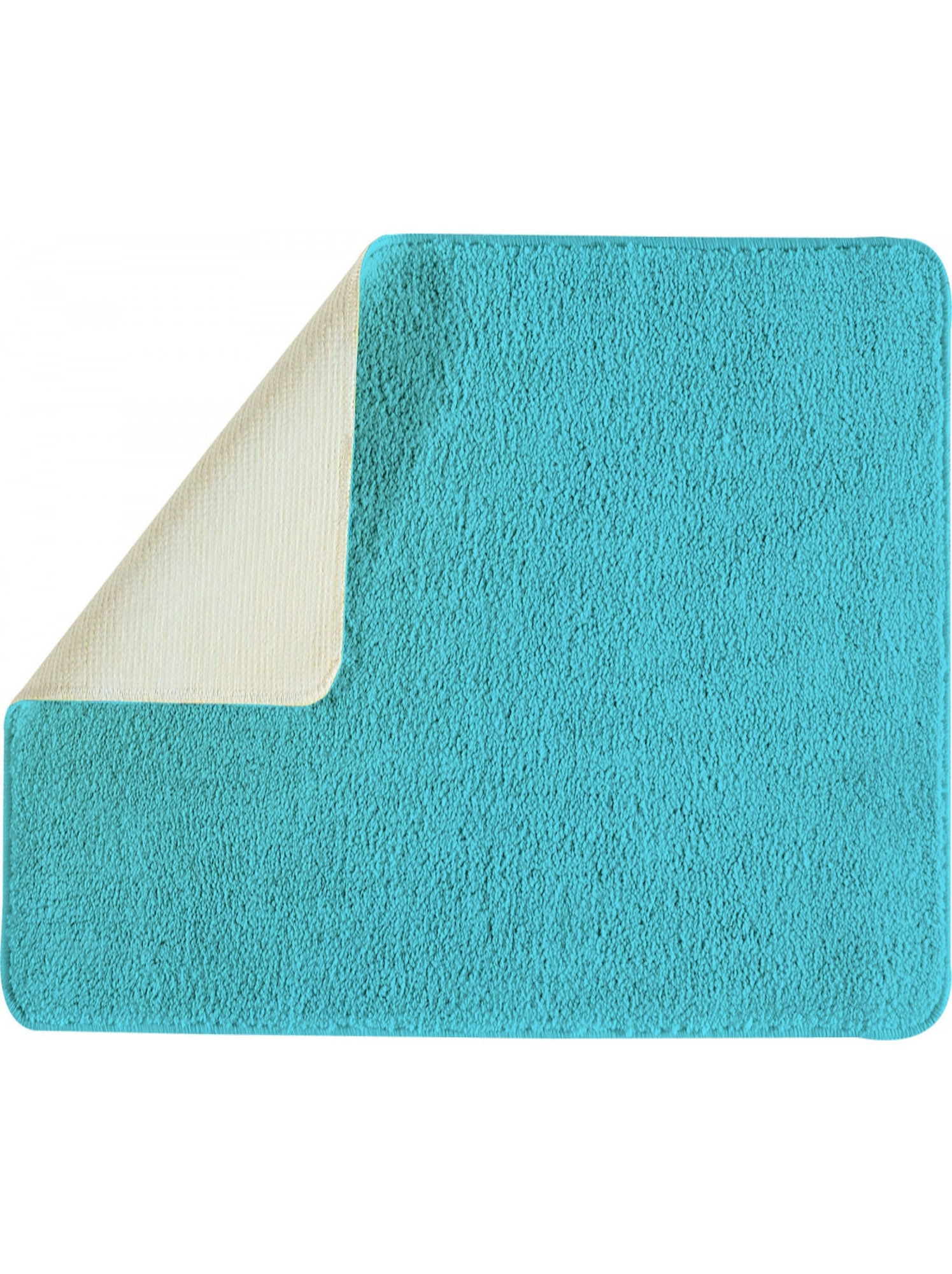 Guy levasseur - tapis de bain uni 50x80 en polyester - Bleu turquoise