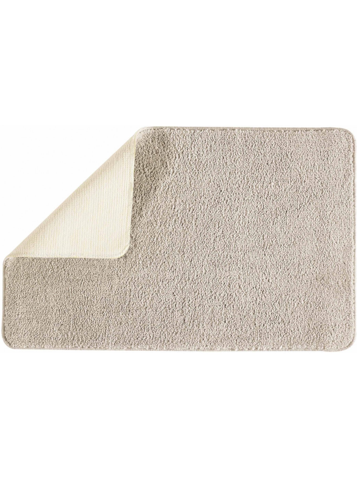Guy levasseur - tapis de bain uni 50x80 en polyester - Ecru