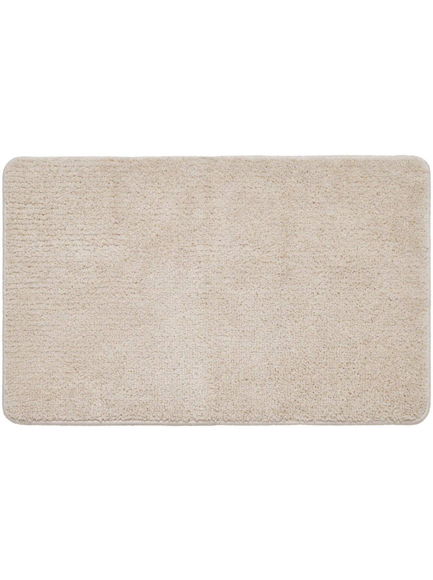 Guy levasseur - tapis de bain uni 50x80 en polyester - Ecru/Argent