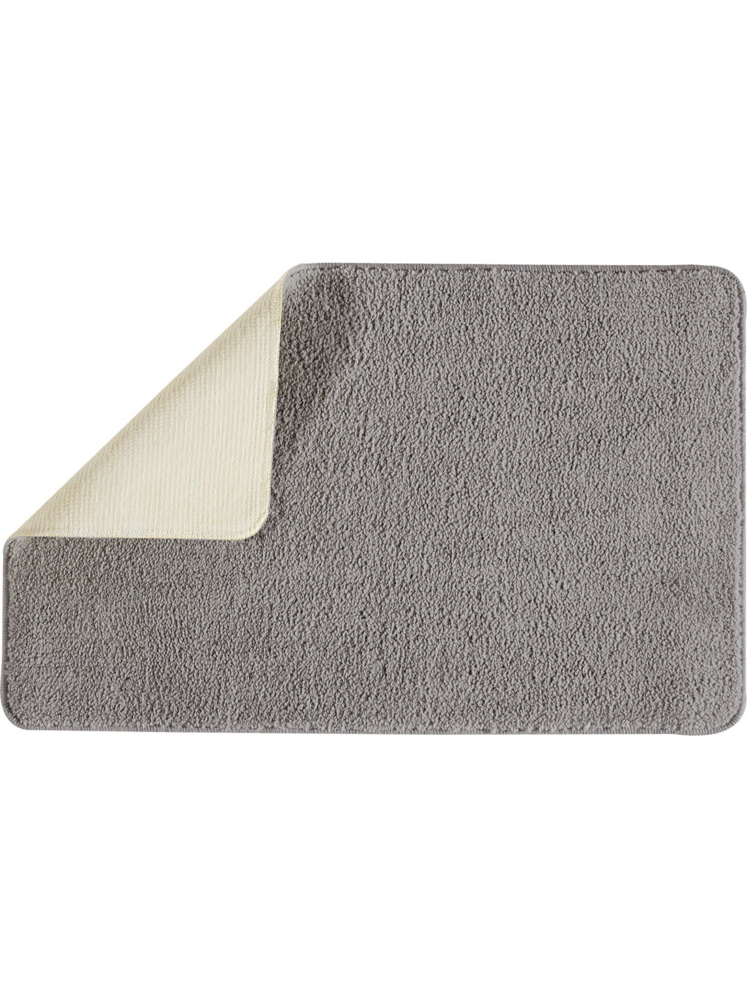 Guy levasseur - tapis de bain uni 50x80 en polyester - Gris foncé