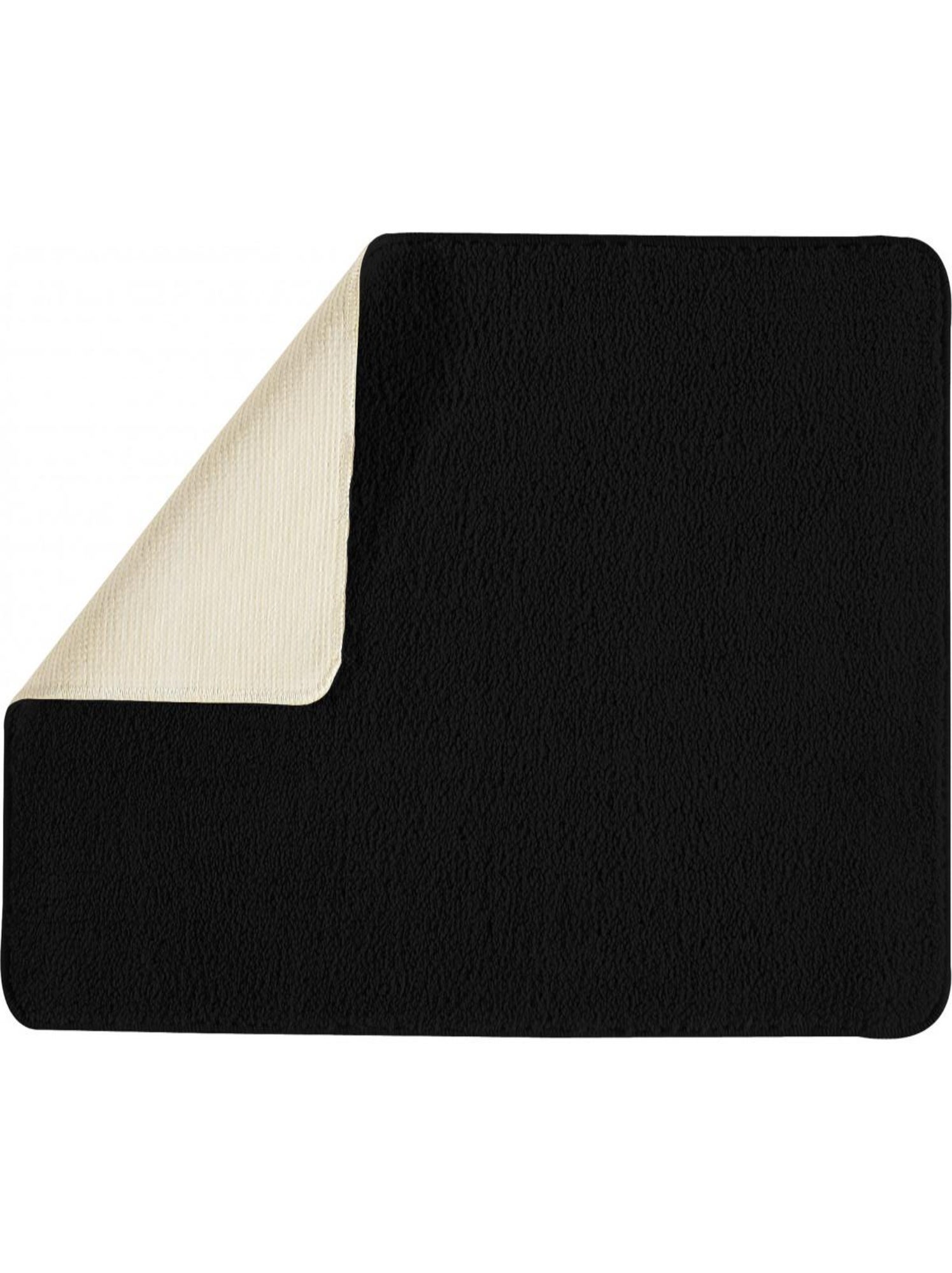 Guy levasseur - tapis de bain uni 50x80 en polyester - Noir