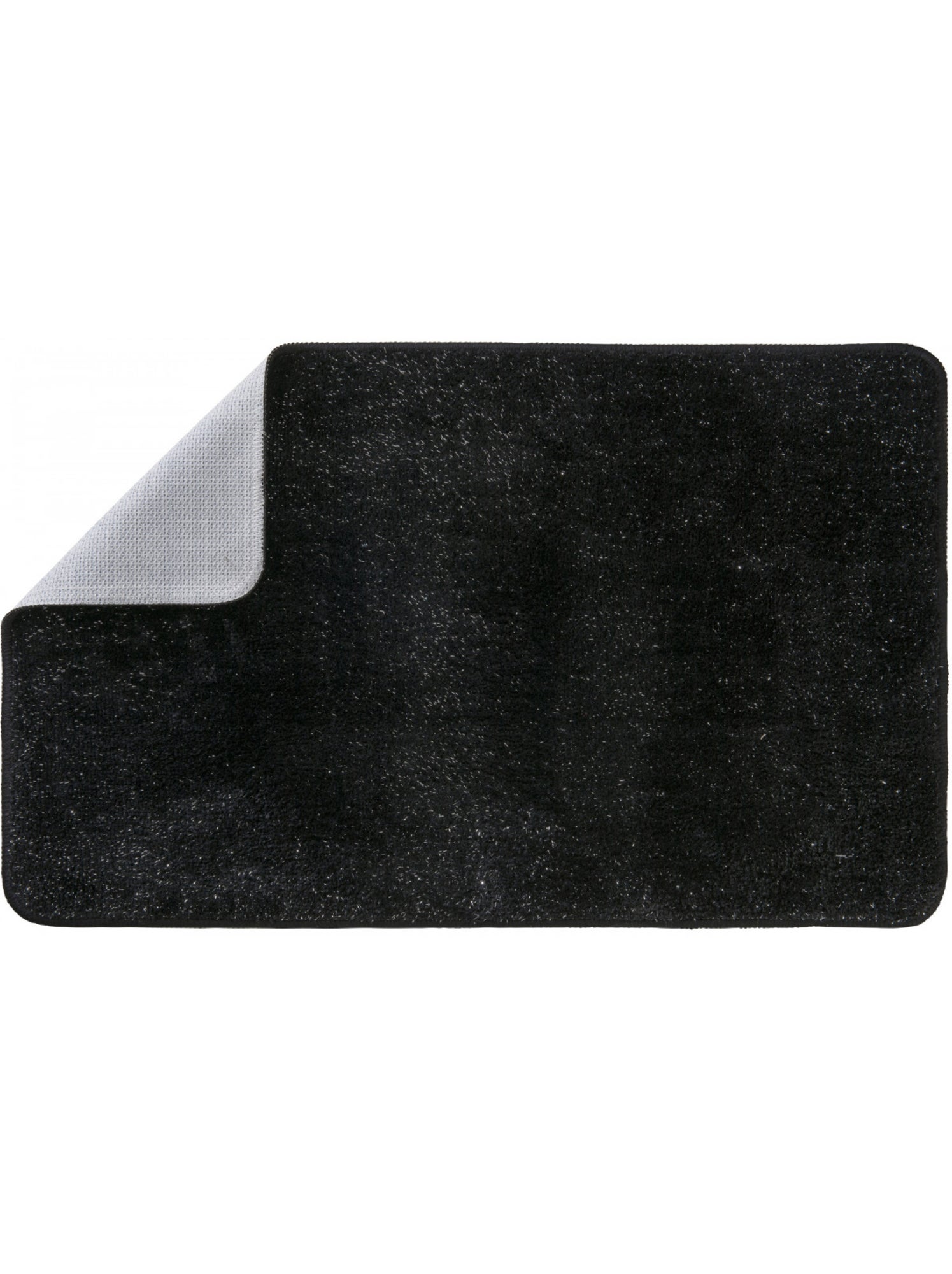 Guy levasseur - tapis de bain uni 50x80 en polyester - Noir Doré
